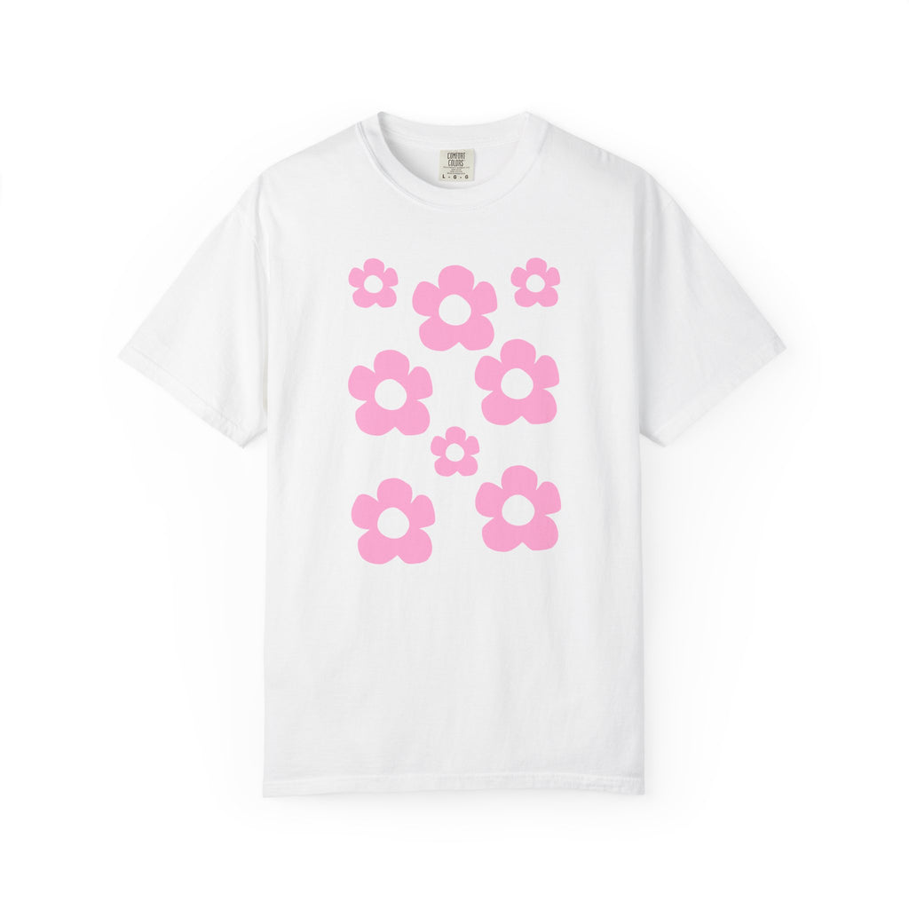 01 - Woman Minimal Groovy Flower Tee / Tee Minimaliste Fleur Fleur Groovy