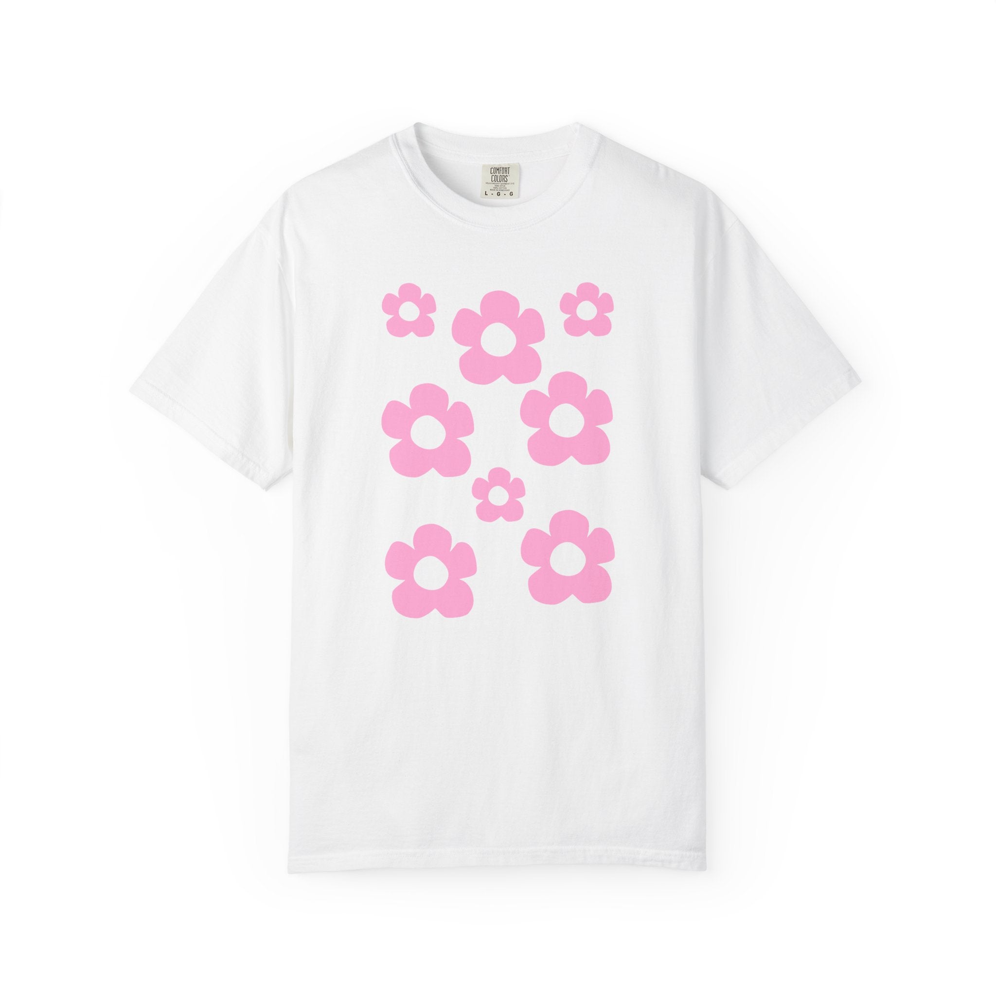 01 - Woman Minimal Groovy Flower Tee / Tee Minimaliste Fleur Fleur Groovy