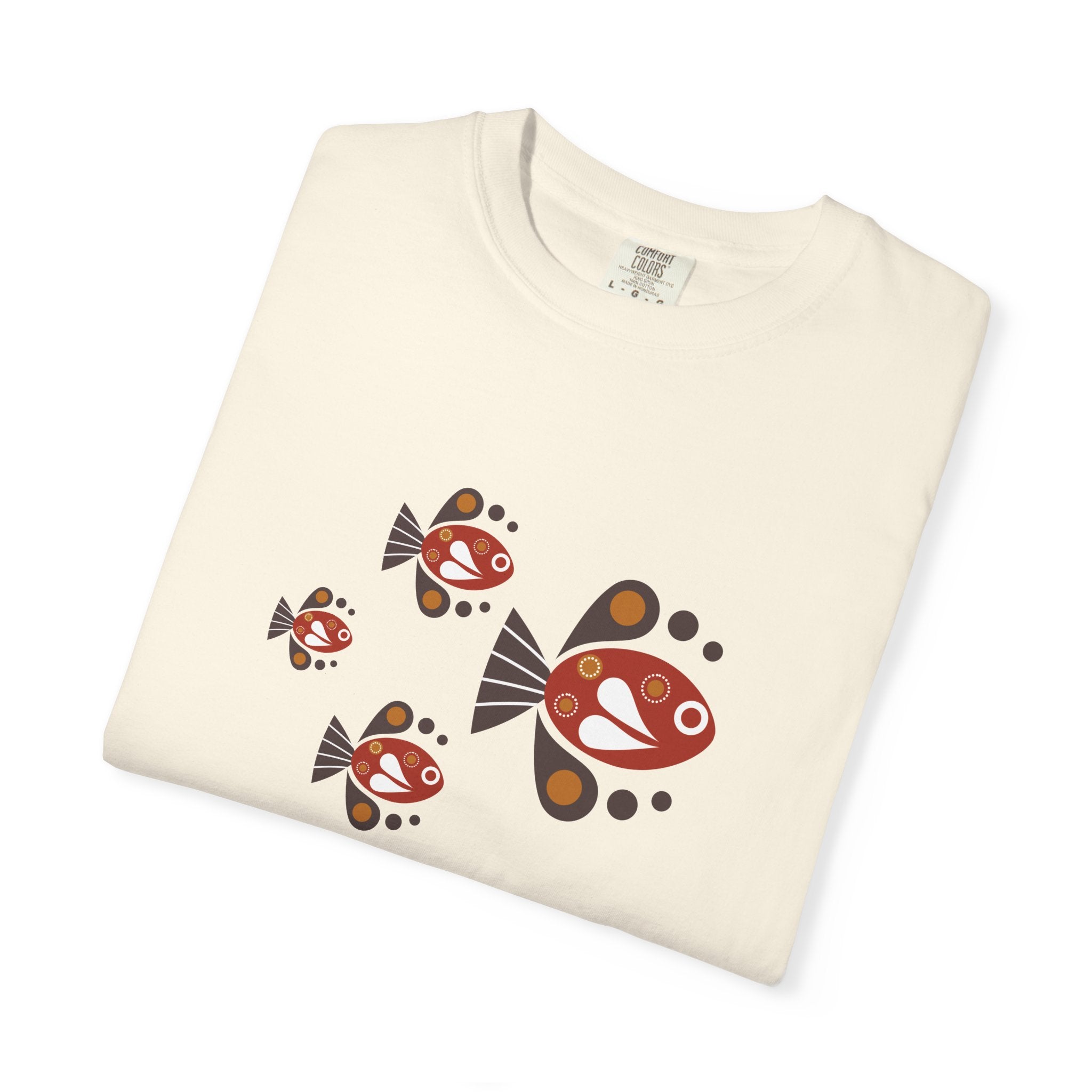 01- Woman Retro Fish Tee / Tee Femme Poissons Rétro