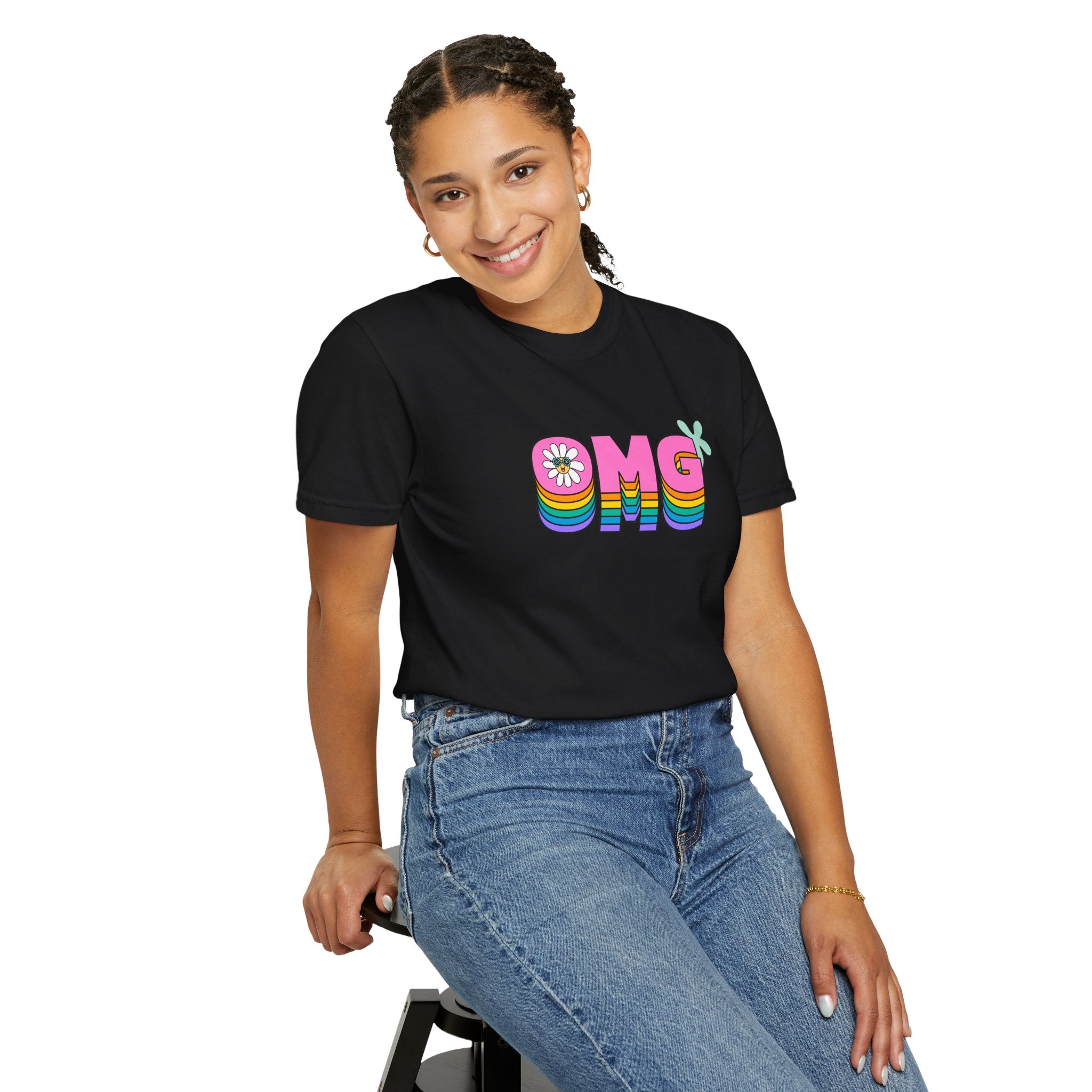 01 - Colorful retro tee 90s 80s / Tee rétro années 90 - 80