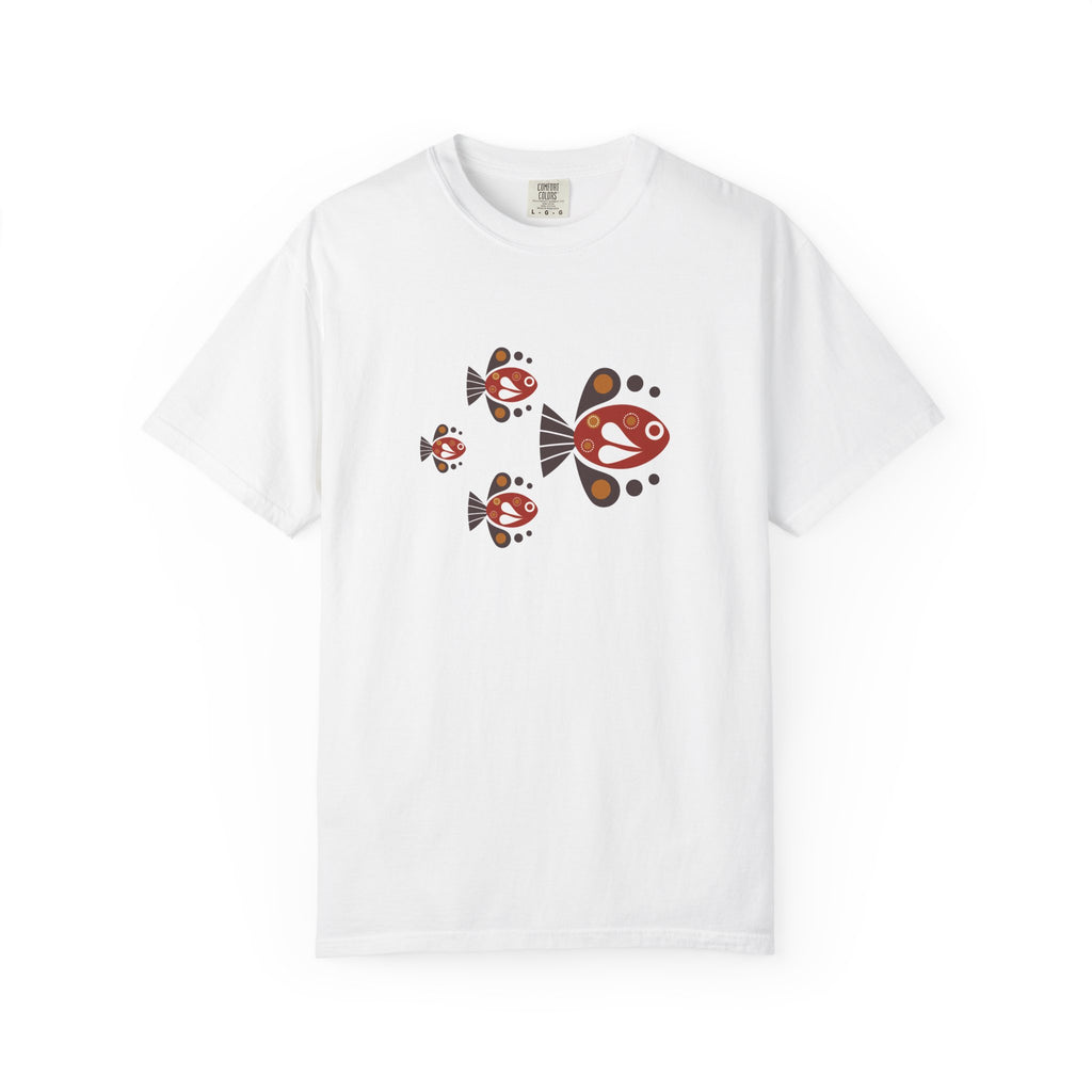 01- Woman Retro Fish Tee / Tee Femme Poissons Rétro