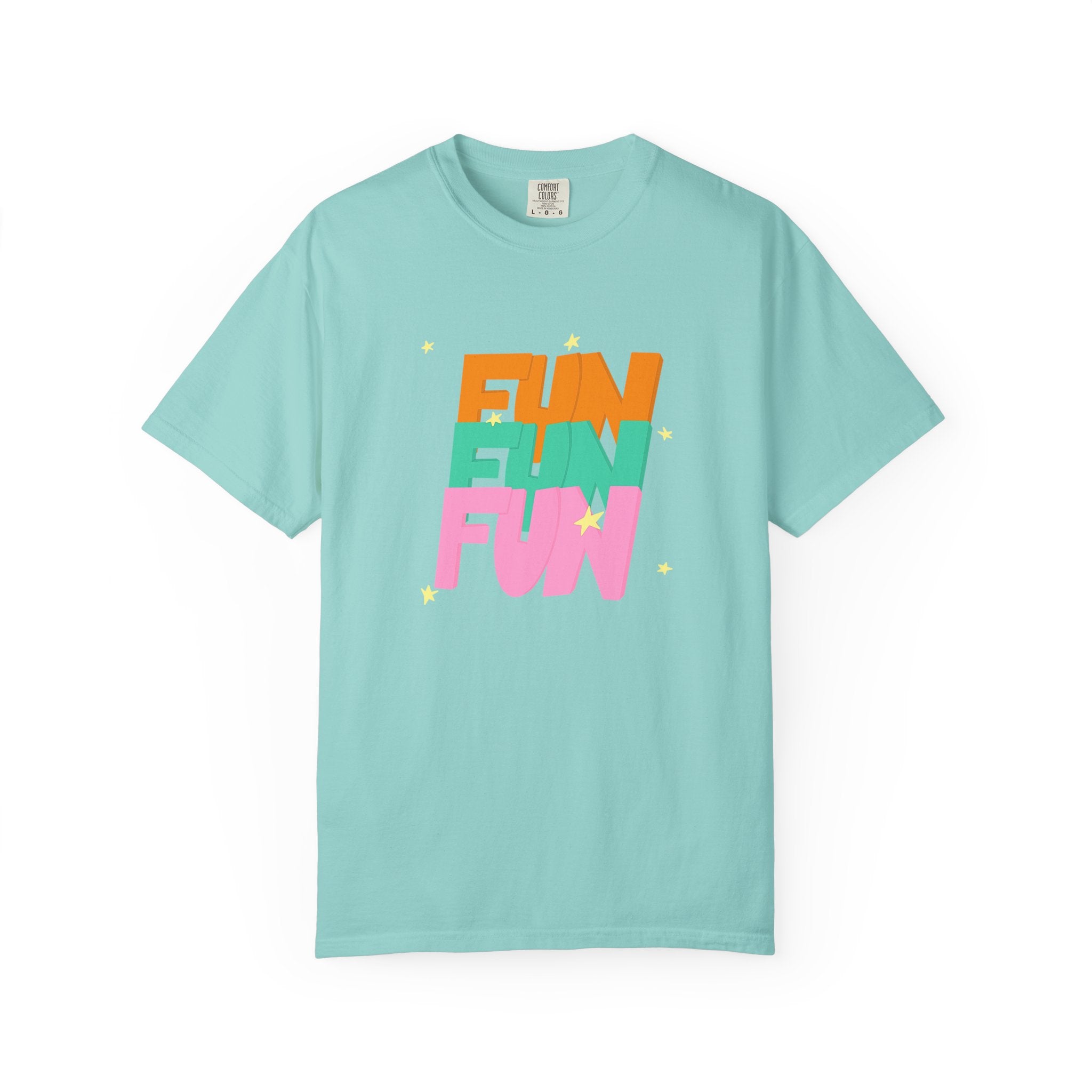 01 - Colorful retro Fun tee 90s 80s / Tee coloré rétro Fun années 90 - 80