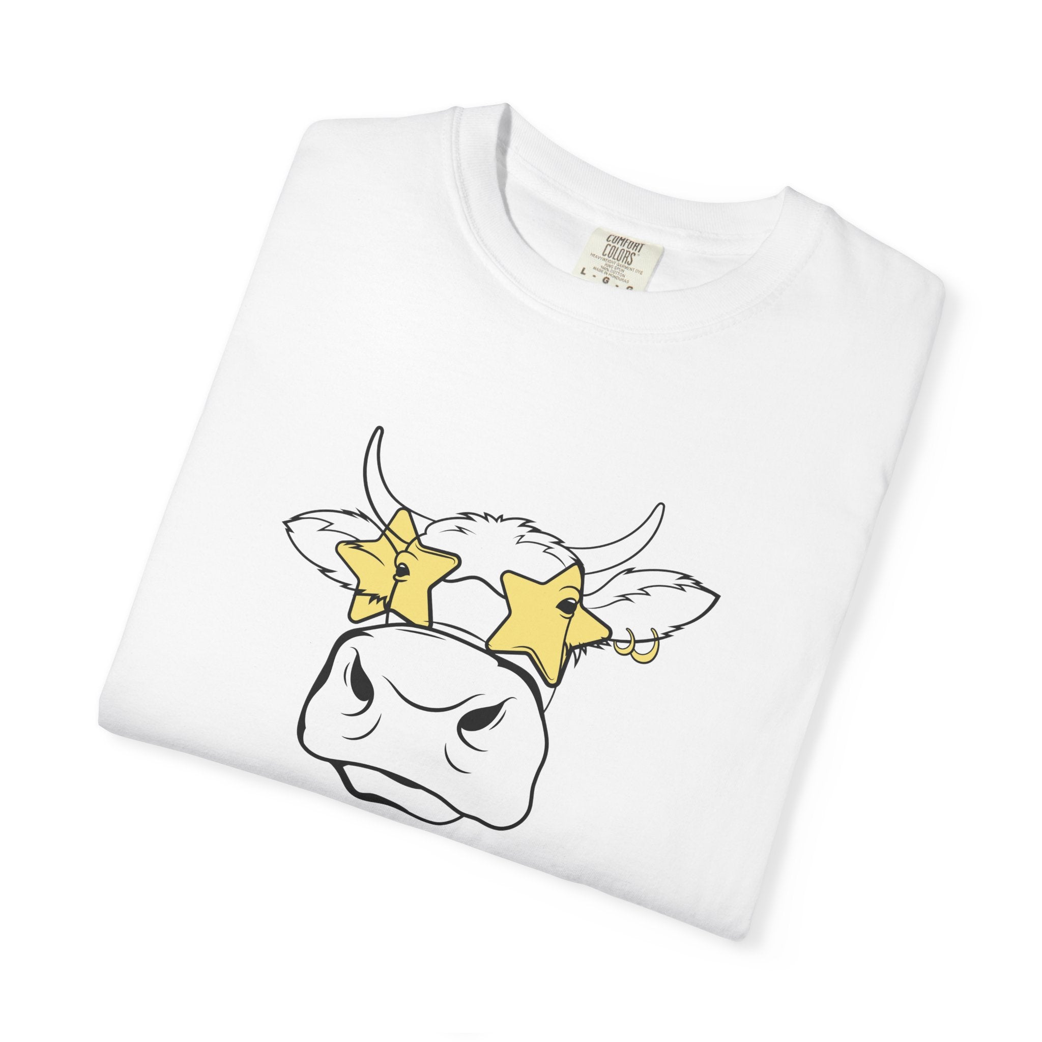 01 - Unisex Funny Cow Tee  / Tee unisex vache drôle