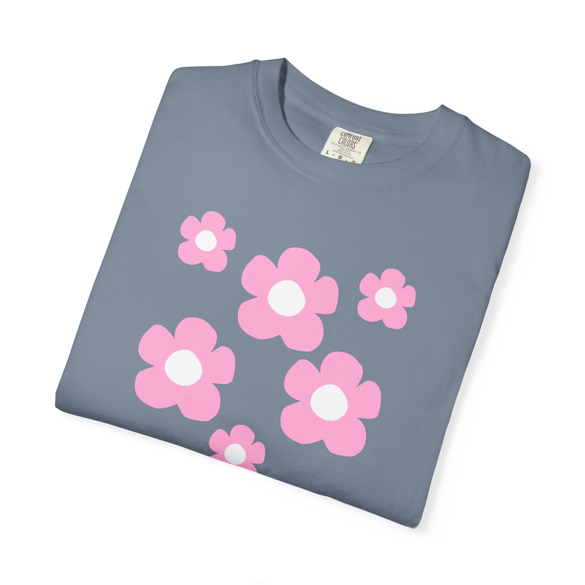 01 - Woman Minimal Groovy Flower Tee / Tee Minimaliste Fleur Fleur Groovy