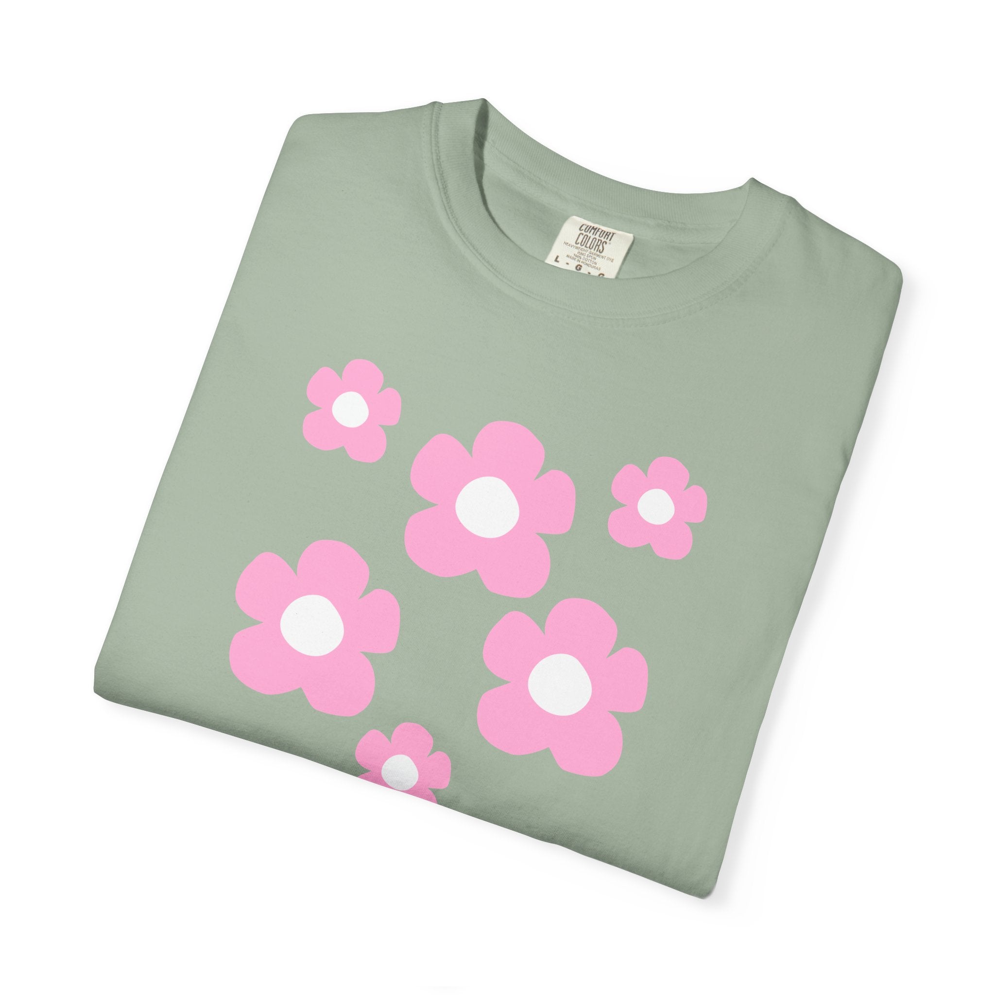 01 - Woman Minimal Groovy Flower Tee / Tee Minimaliste Fleur Fleur Groovy