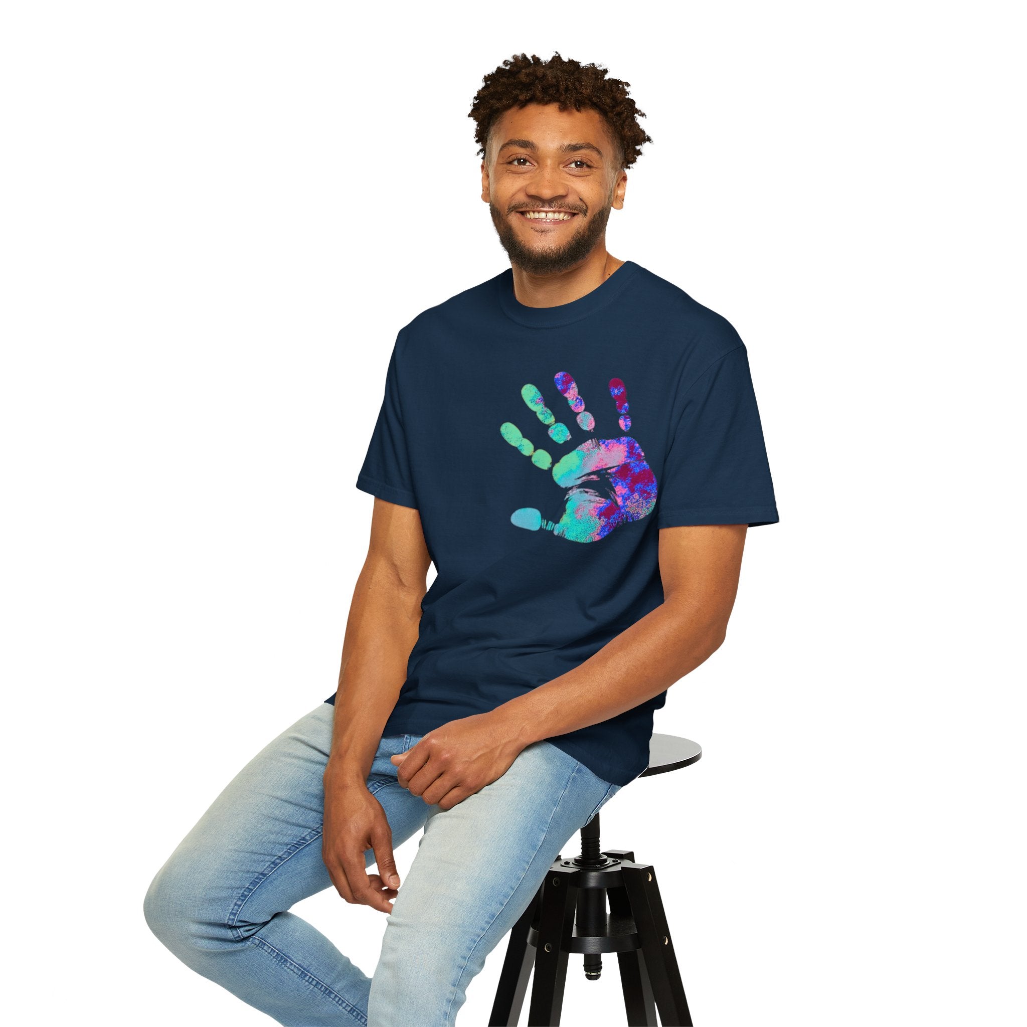 01 - Handprint Tee  / Tee empreinte