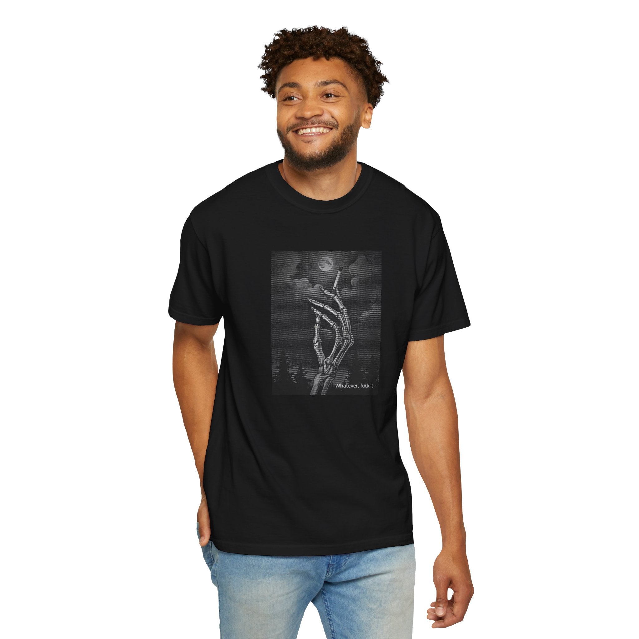 01 - Dark Squelette hand Graphic Tee