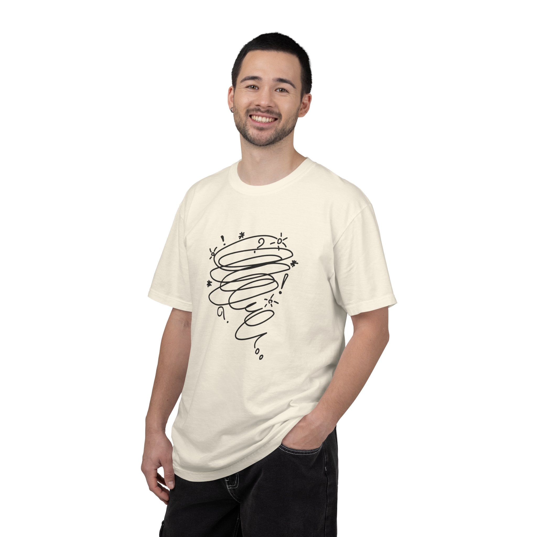 01- Minimal hand drawing Tee / Tee minimaliste dessin