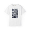 01- Unisex Blue groovy Flowers Tee / Unisexe Tee Groovy Floral