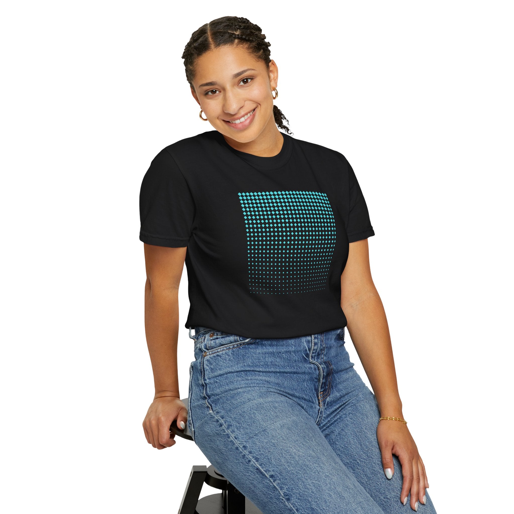 01- Unisex Blue Tech Tee