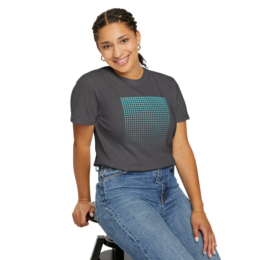 01- Unisex Blue Tech Tee