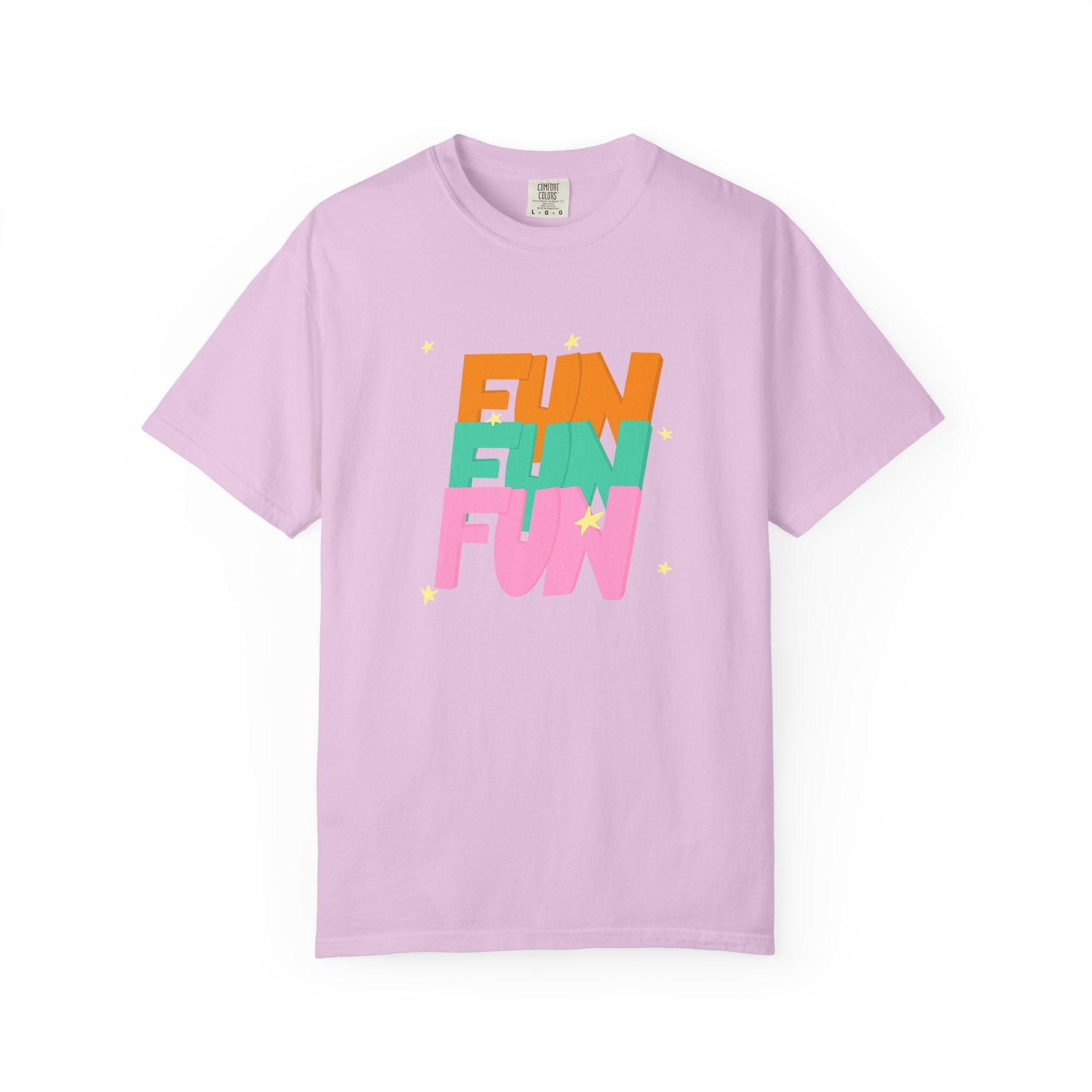 01 - Colorful retro Fun tee 90s 80s / Tee coloré rétro Fun années 90 - 80