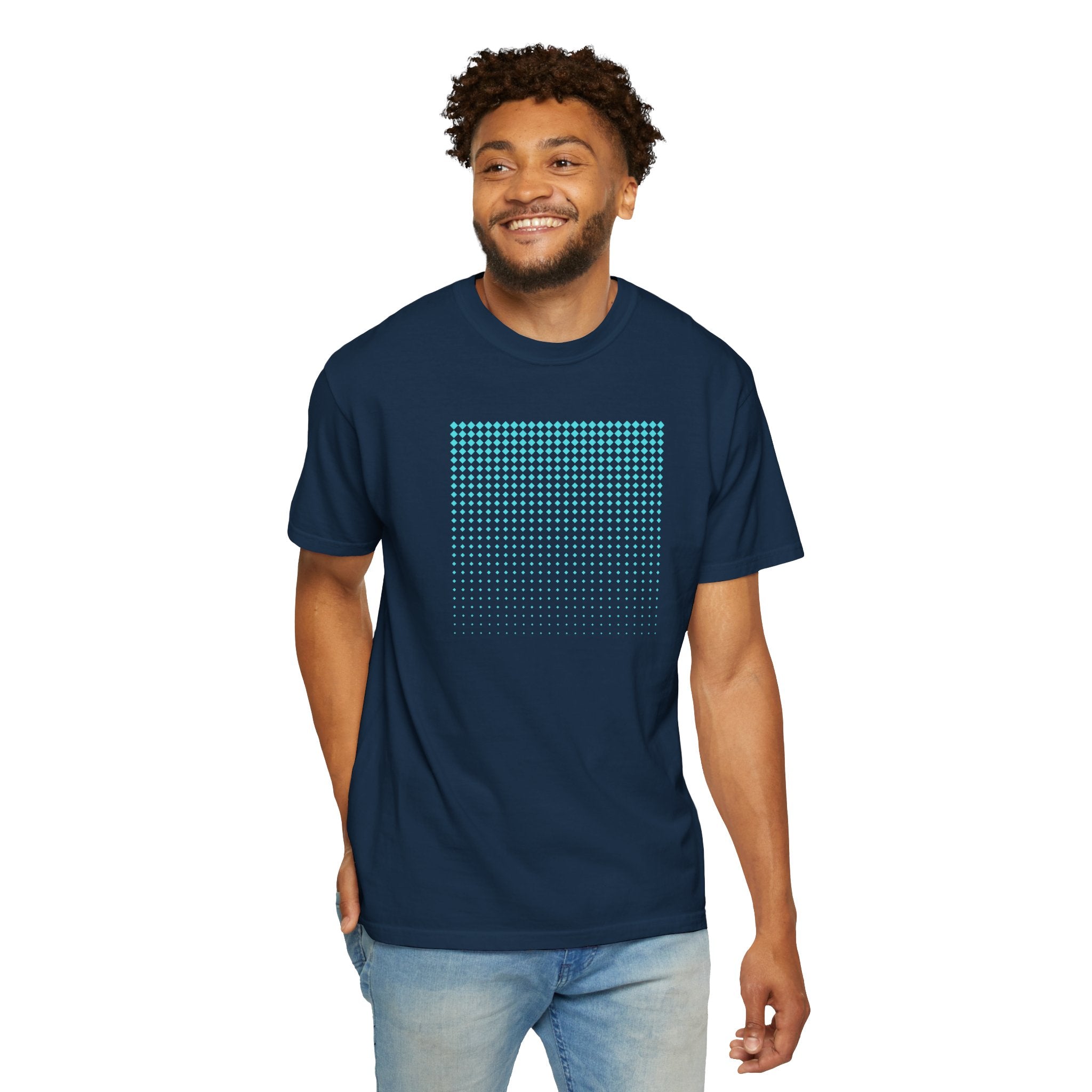 01- Unisex Blue Tech Tee