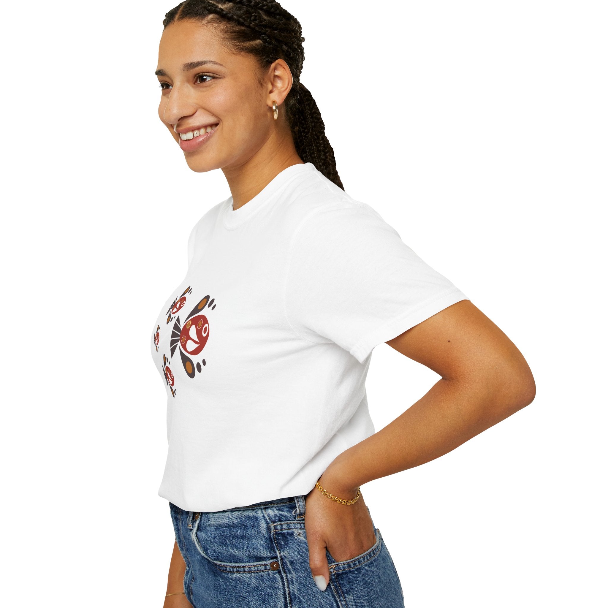 01- Woman Retro Fish Tee / Tee Femme Poissons Rétro