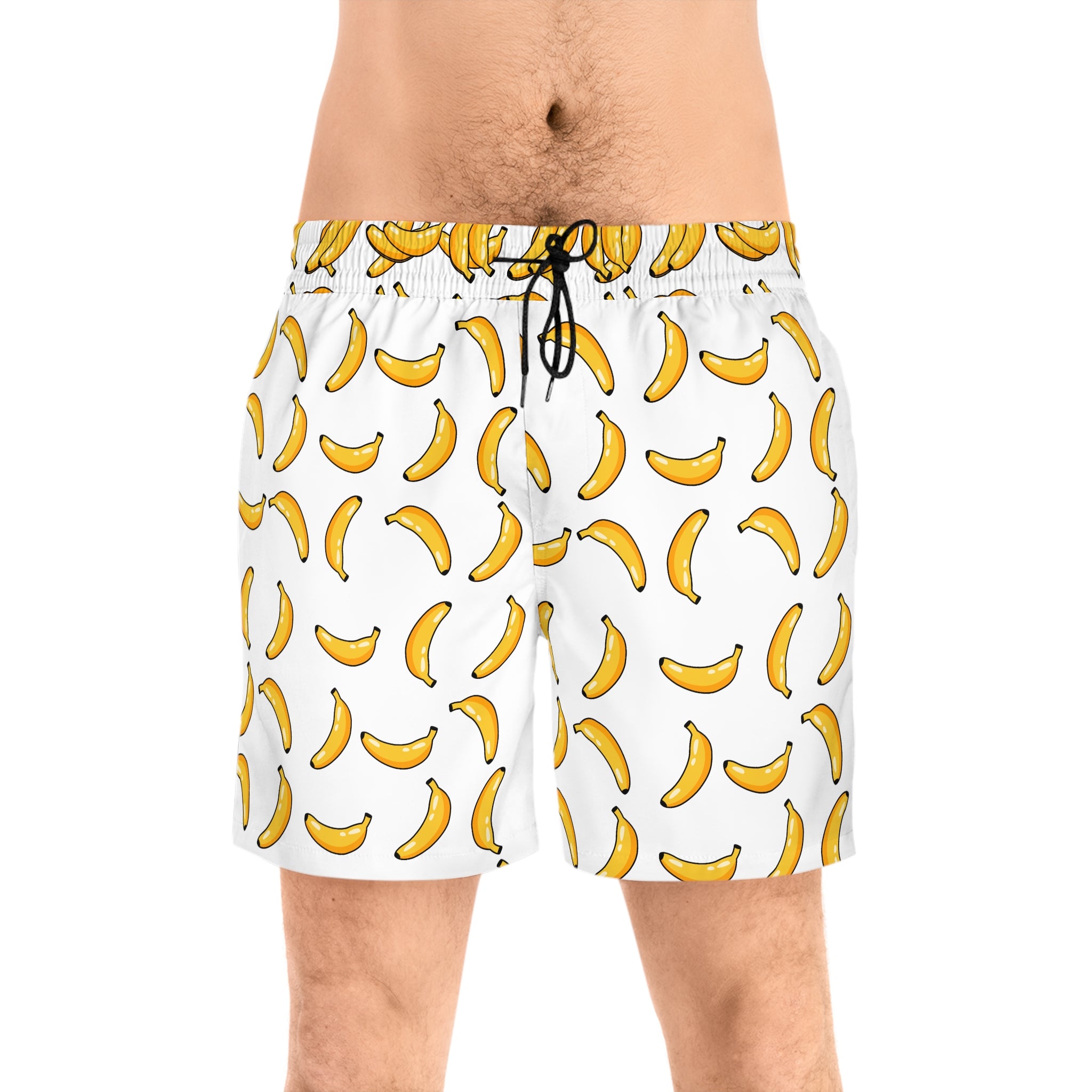 Badeshorts für Herren mit Bananen-Print