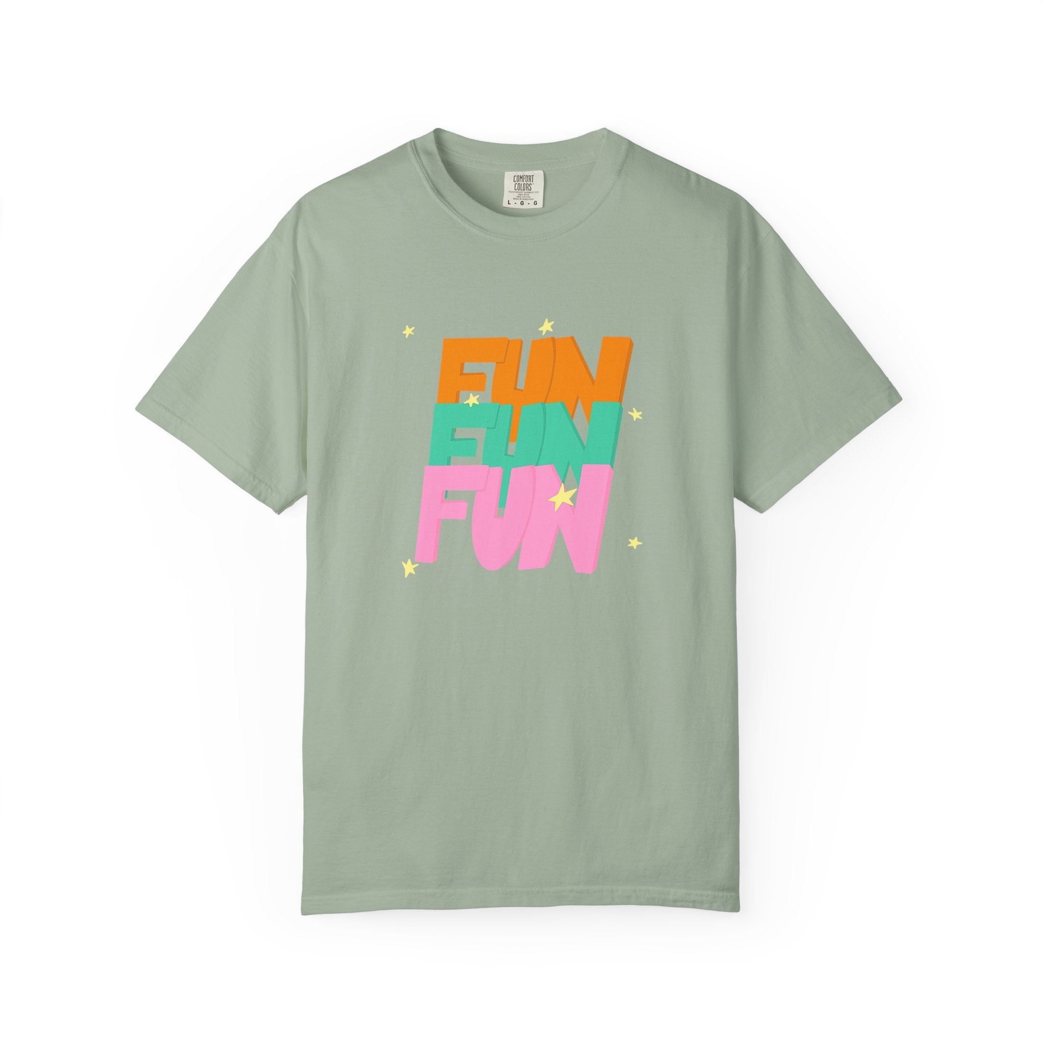 01 - Colorful retro Fun tee 90s 80s / Tee coloré rétro Fun années 90 - 80