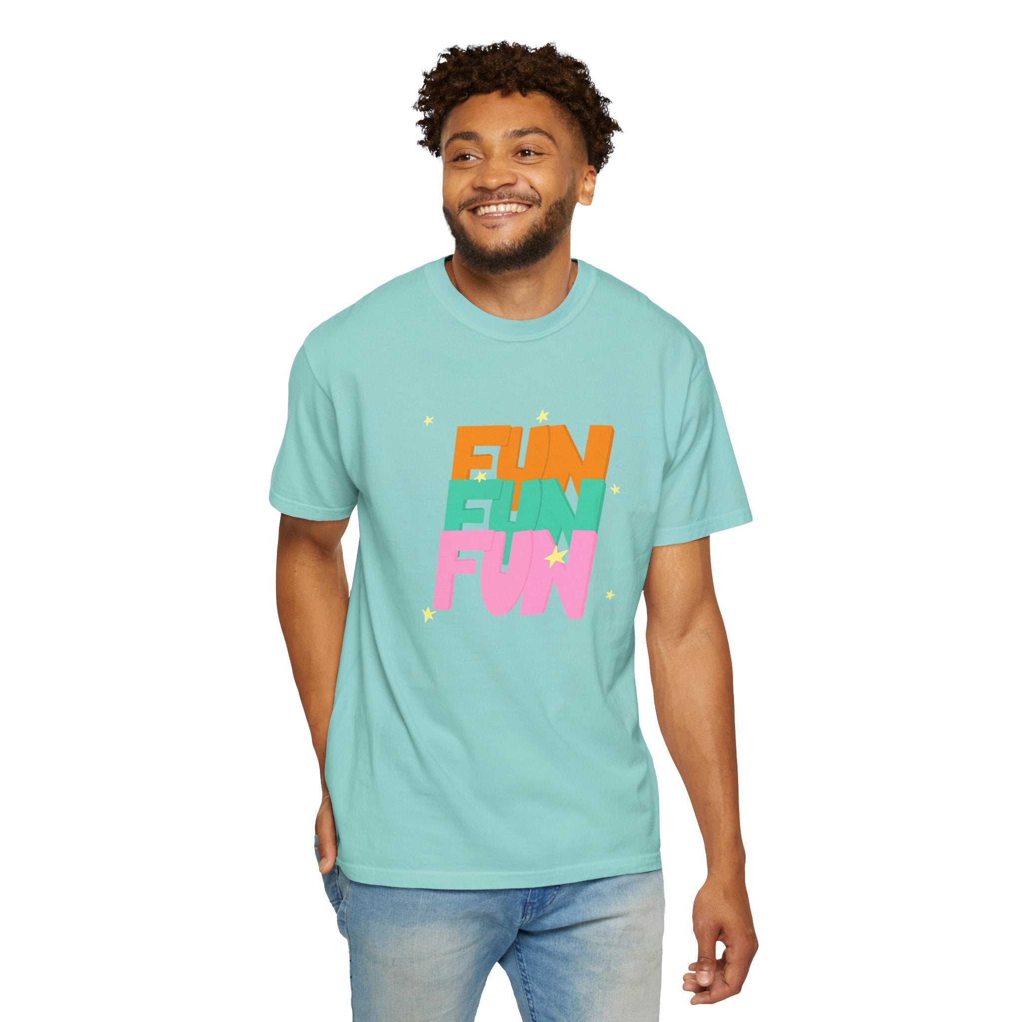 01 - Colorful retro Fun tee 90s 80s / Tee coloré rétro Fun années 90 - 80