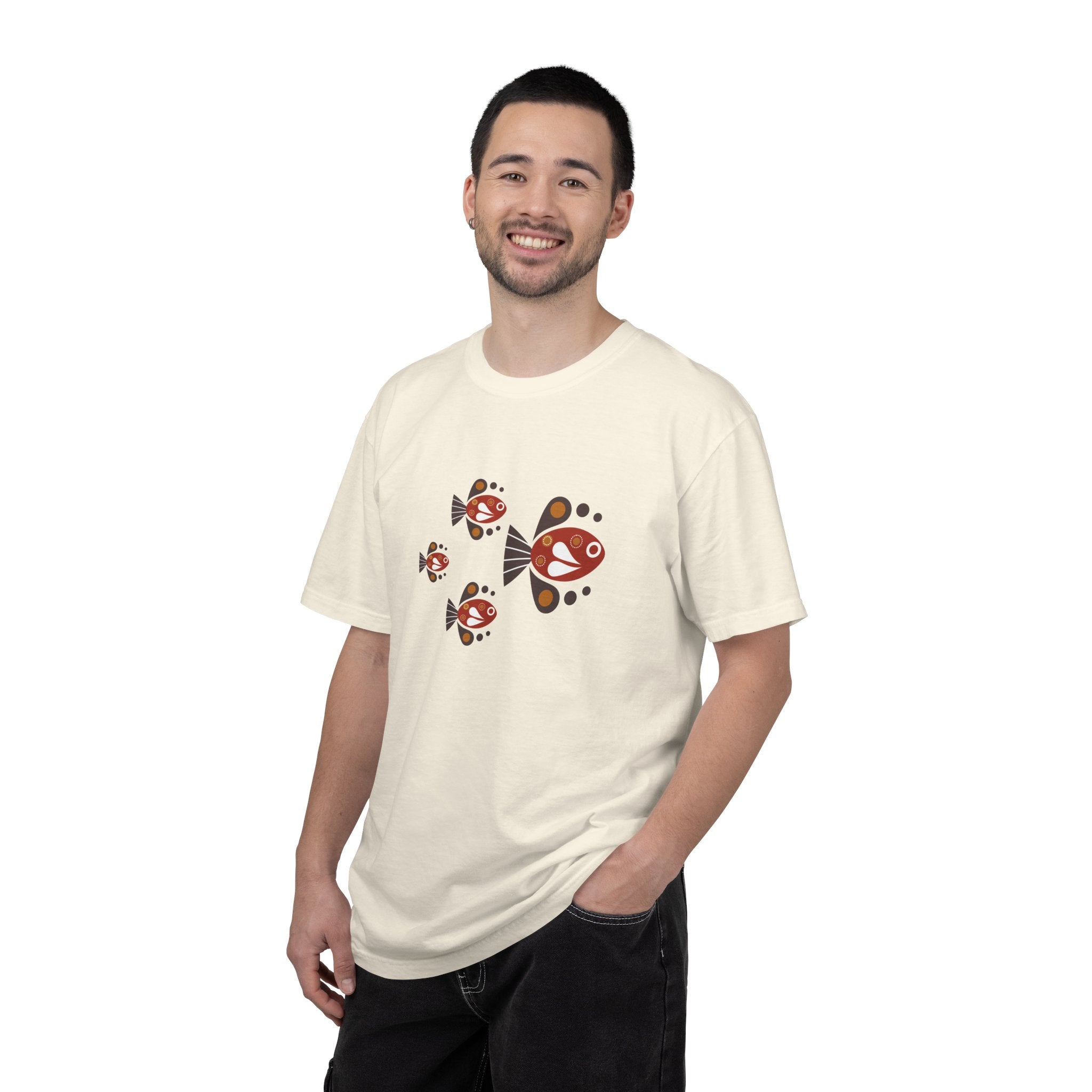 01- Woman Retro Fish Tee / Tee Femme Poissons Rétro