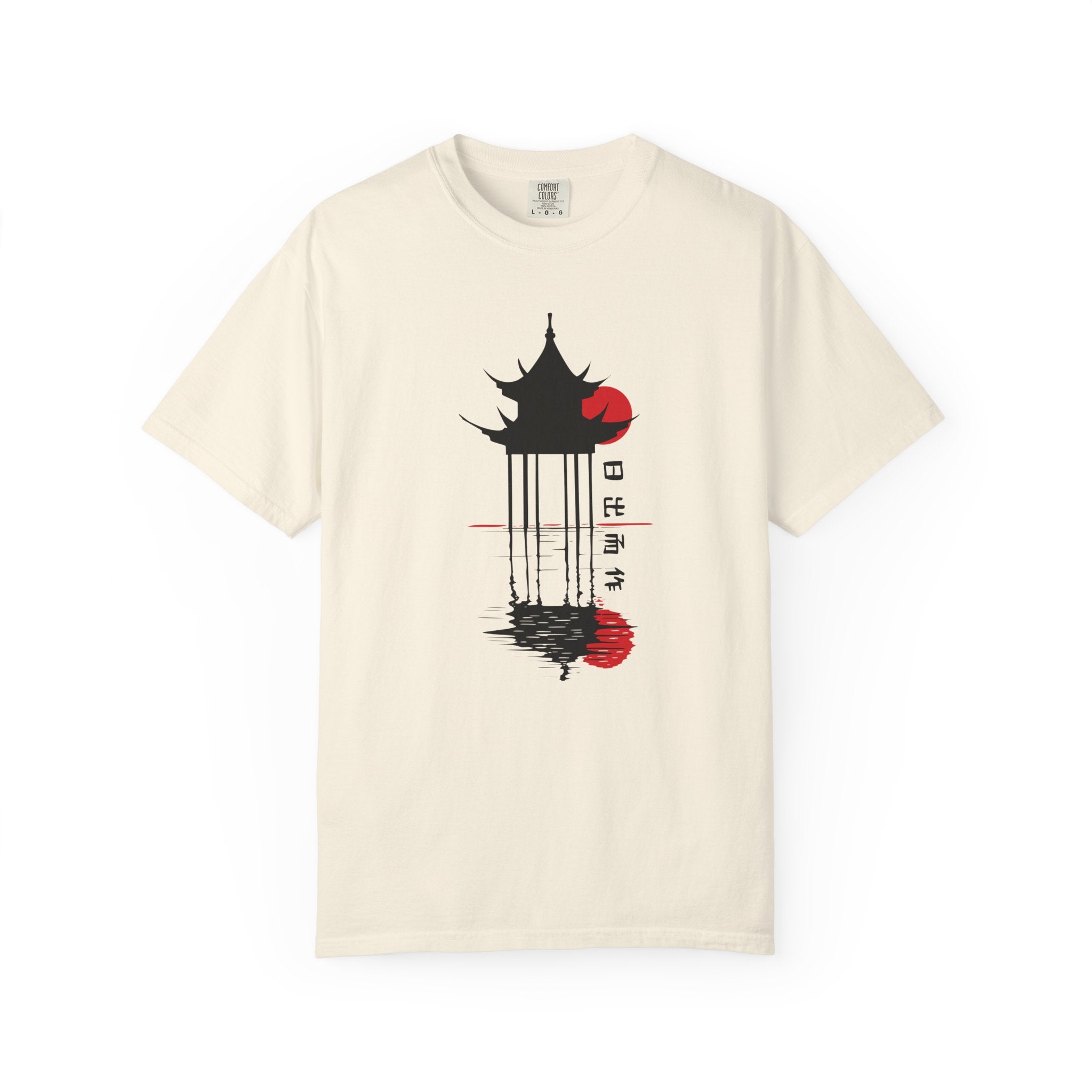 01 - Unisex Japanese Temple Graphic Tee  / Tee unisex temple Japonais
