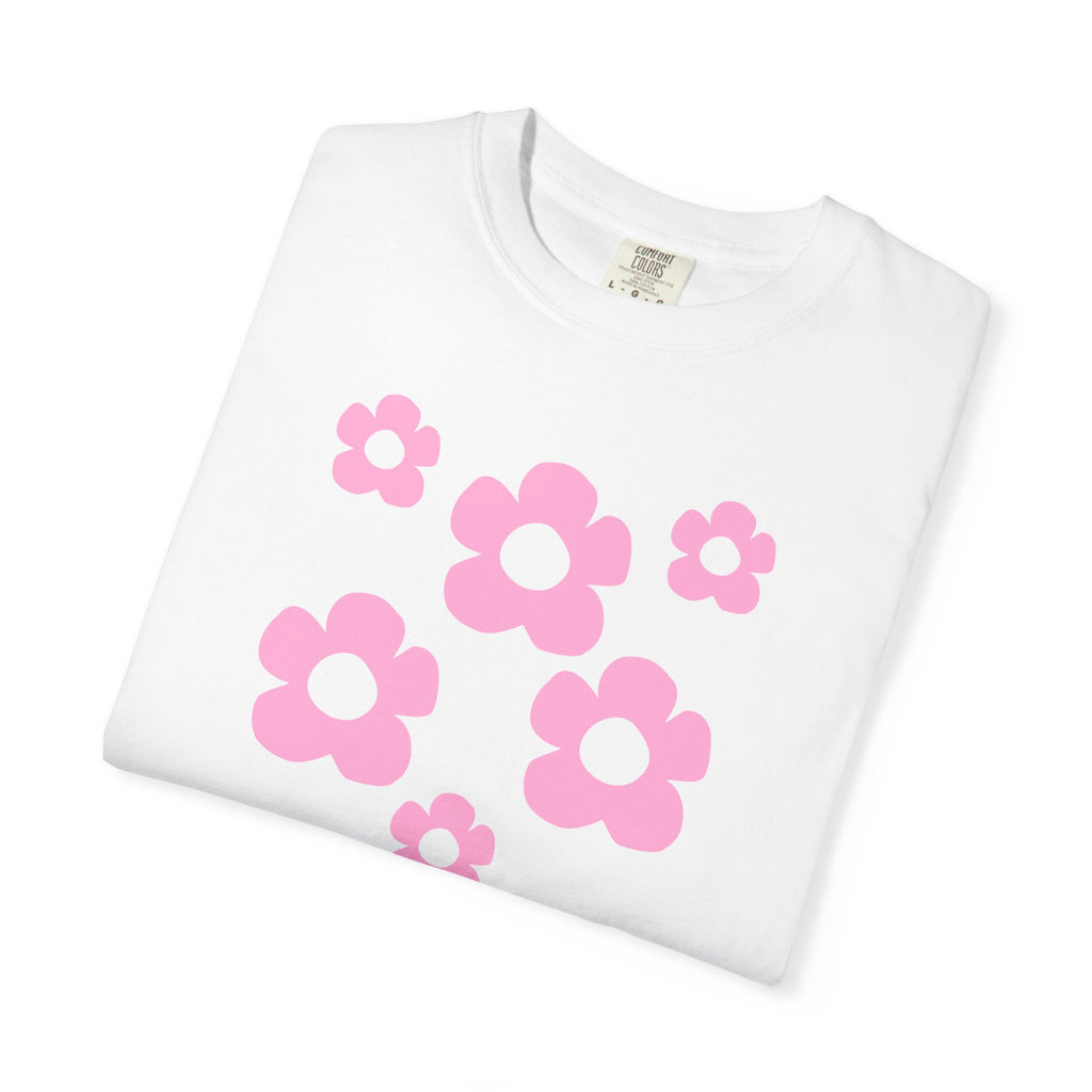 01 - Woman Minimal Groovy Flower Tee / Tee Minimaliste Fleur Fleur Groovy