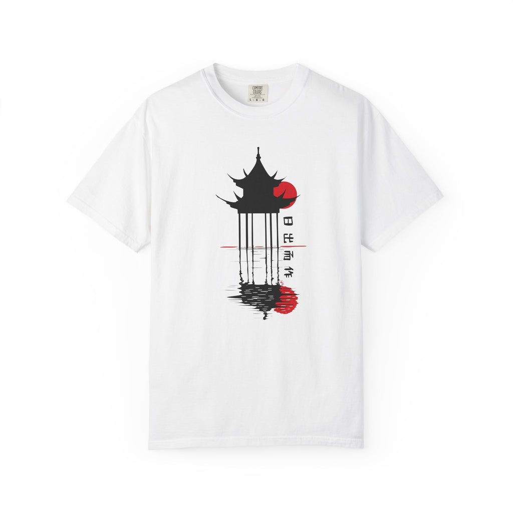 01 - Unisex Japanese Temple Graphic Tee  / Tee unisex temple Japonais