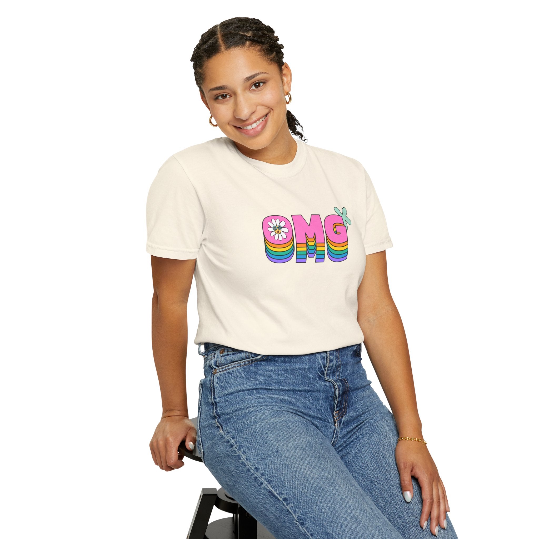 01 - Colorful retro tee 90s 80s / Tee rétro années 90 - 80