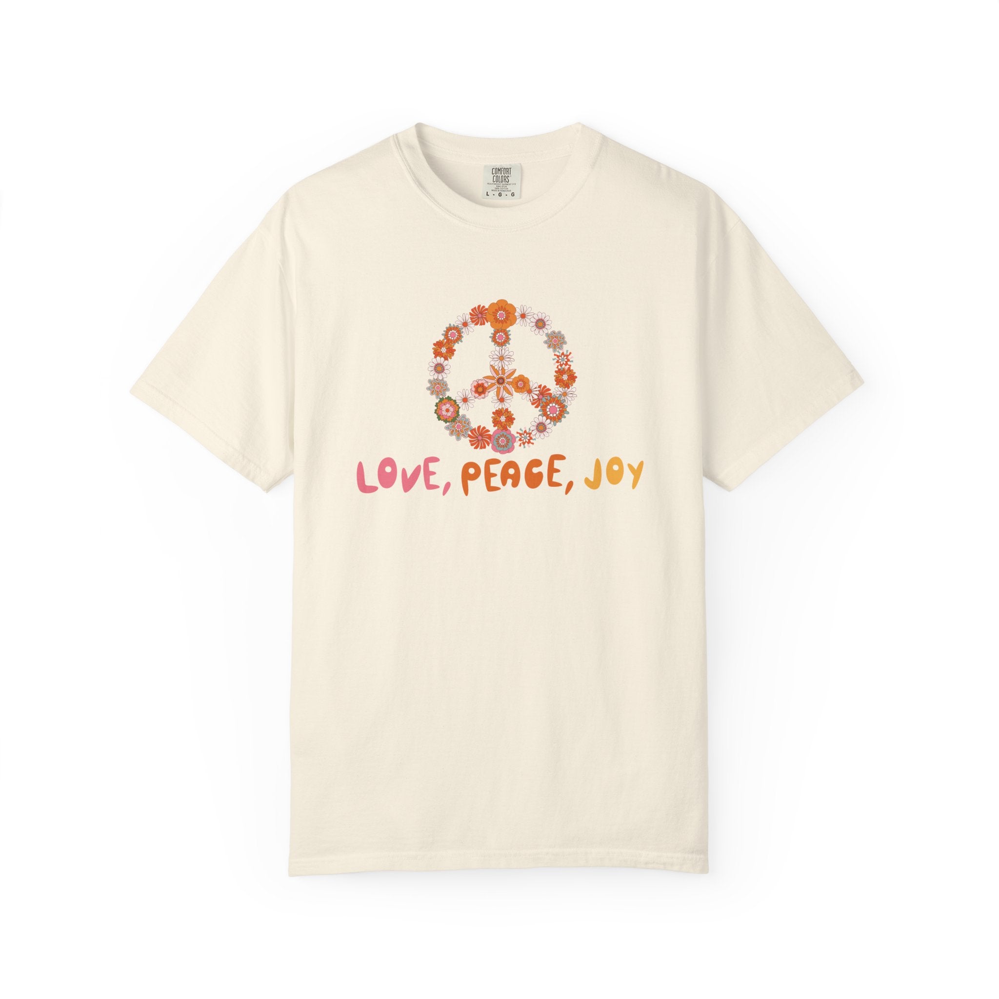 01- Woman Groovy Peance and love Tee /  Tee Peace and love Groovy