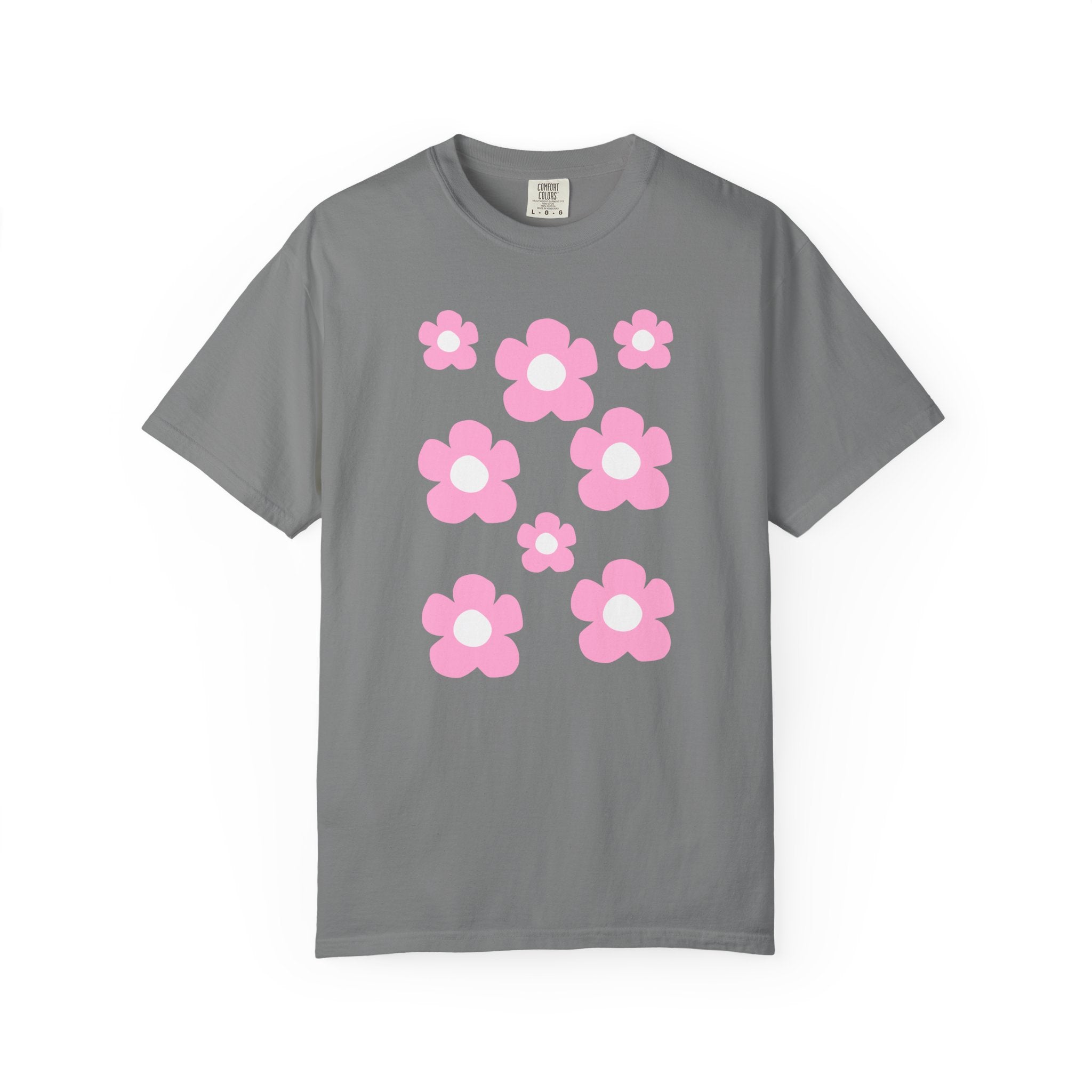 01 - Woman Minimal Groovy Flower Tee / Tee Minimaliste Fleur Fleur Groovy