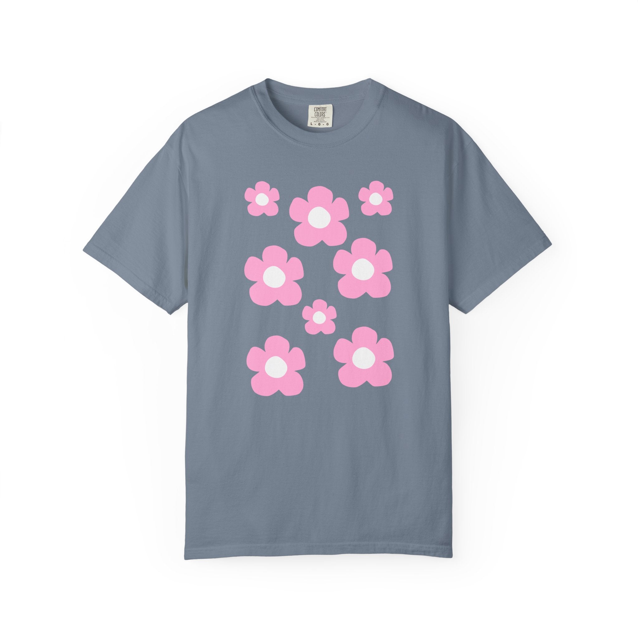 01 - Woman Minimal Groovy Flower Tee / Tee Minimaliste Fleur Fleur Groovy