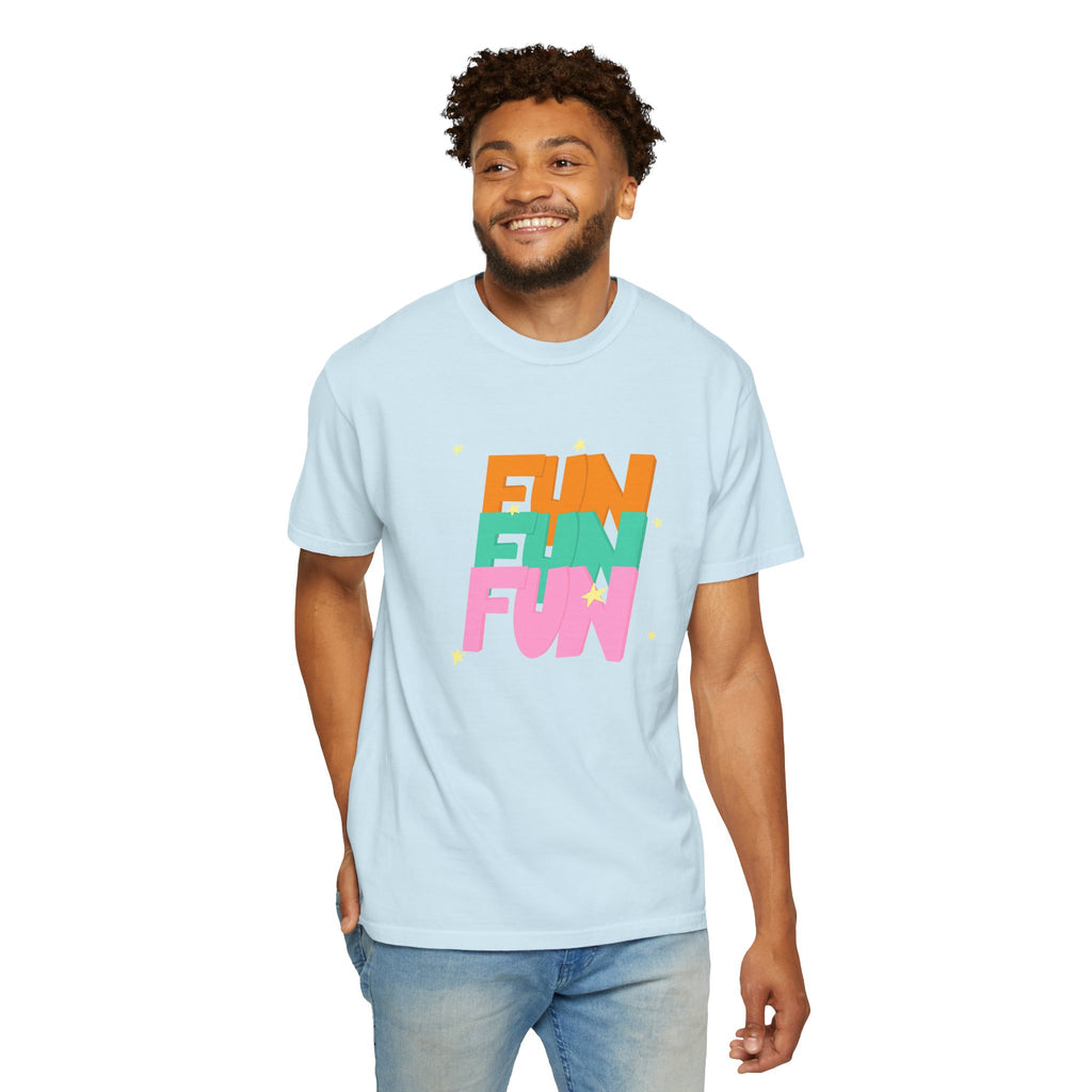 01 - Colorful retro Fun tee 90s 80s / Tee coloré rétro Fun années 90 - 80