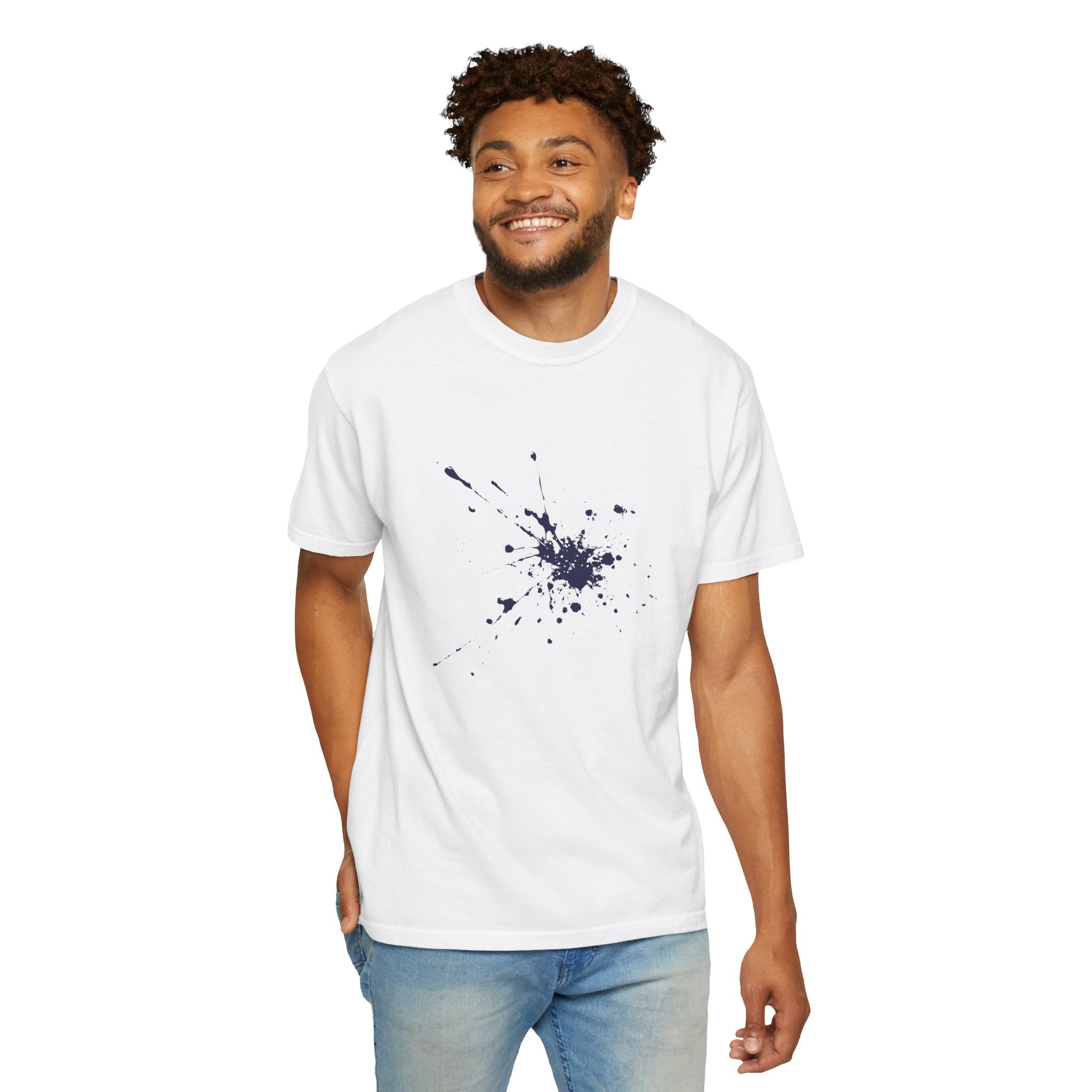 01- Unisex Paint splatter Tee