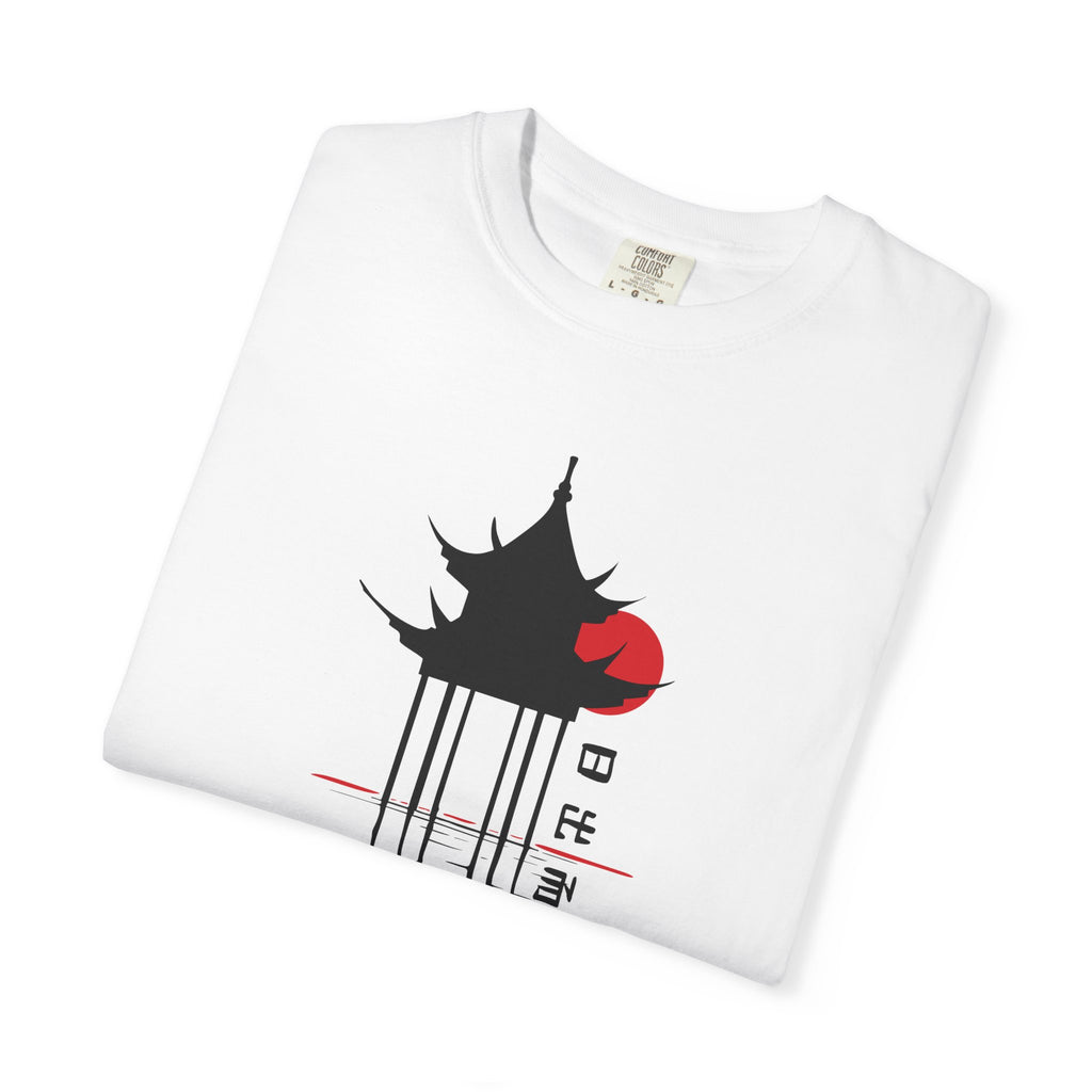 01 - Unisex Japanese Temple Graphic Tee  / Tee unisex temple Japonais
