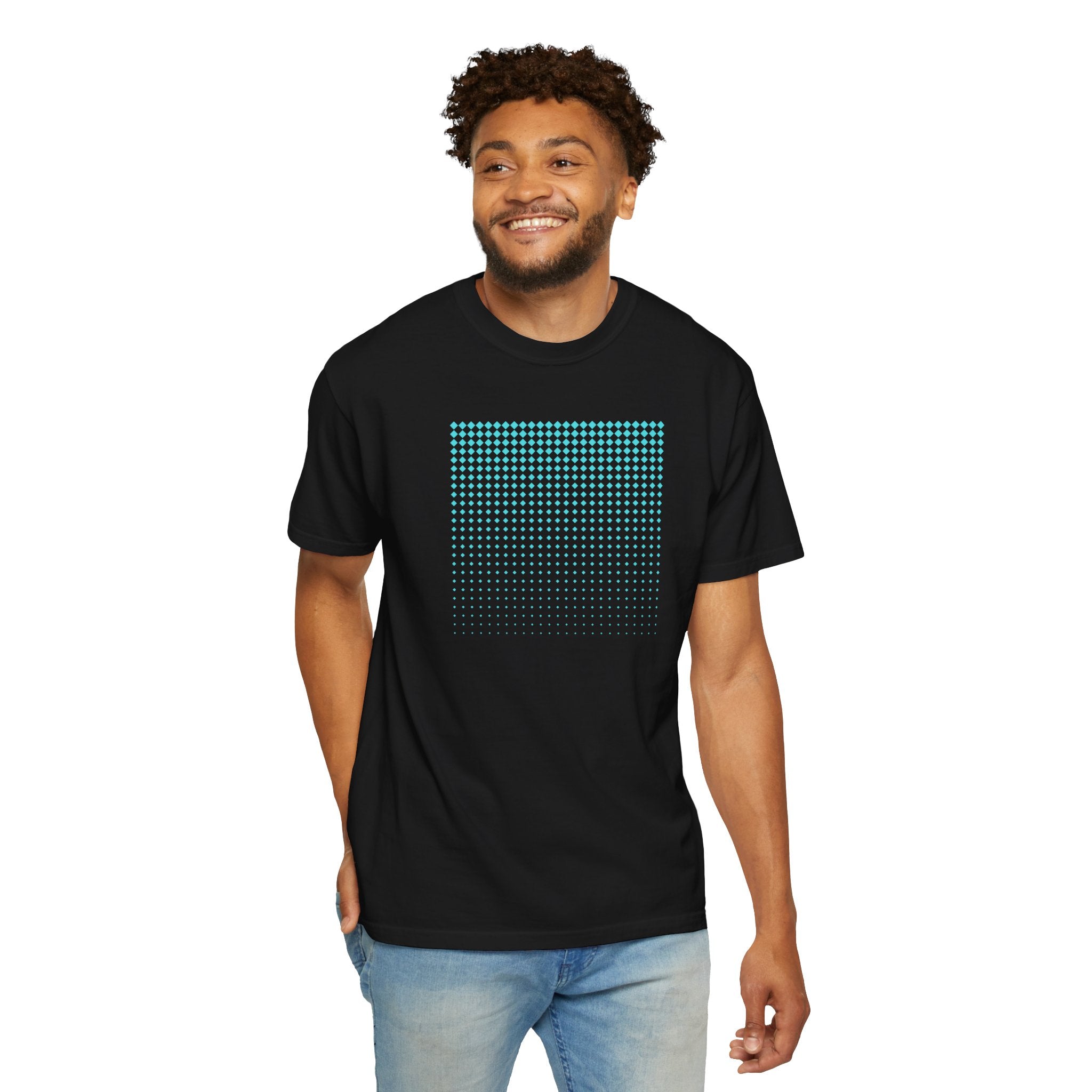 01- Unisex Blue Tech Tee