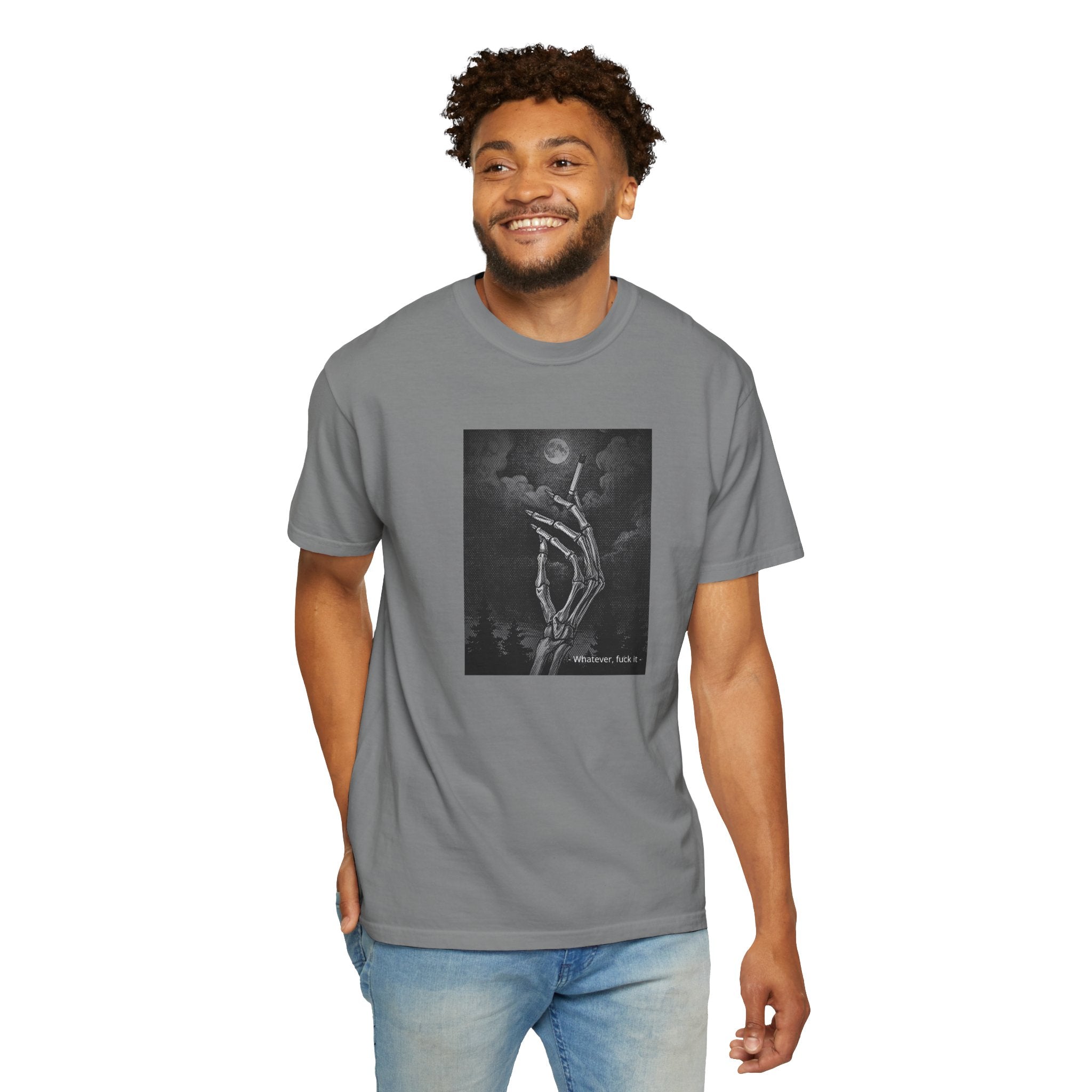 01 - Dark Squelette hand Graphic Tee