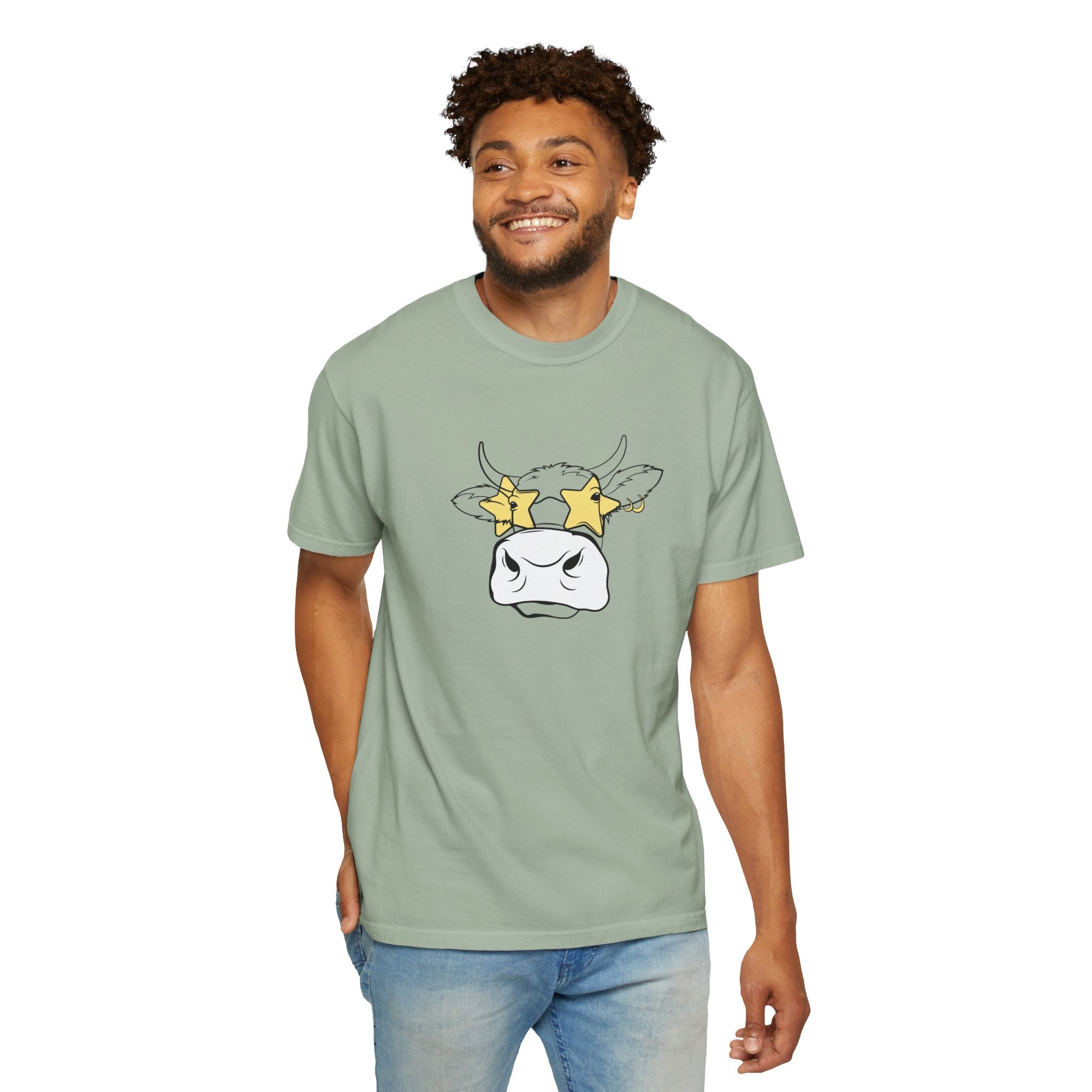 01 - Unisex Funny Cow Tee  / Tee unisex vache drôle