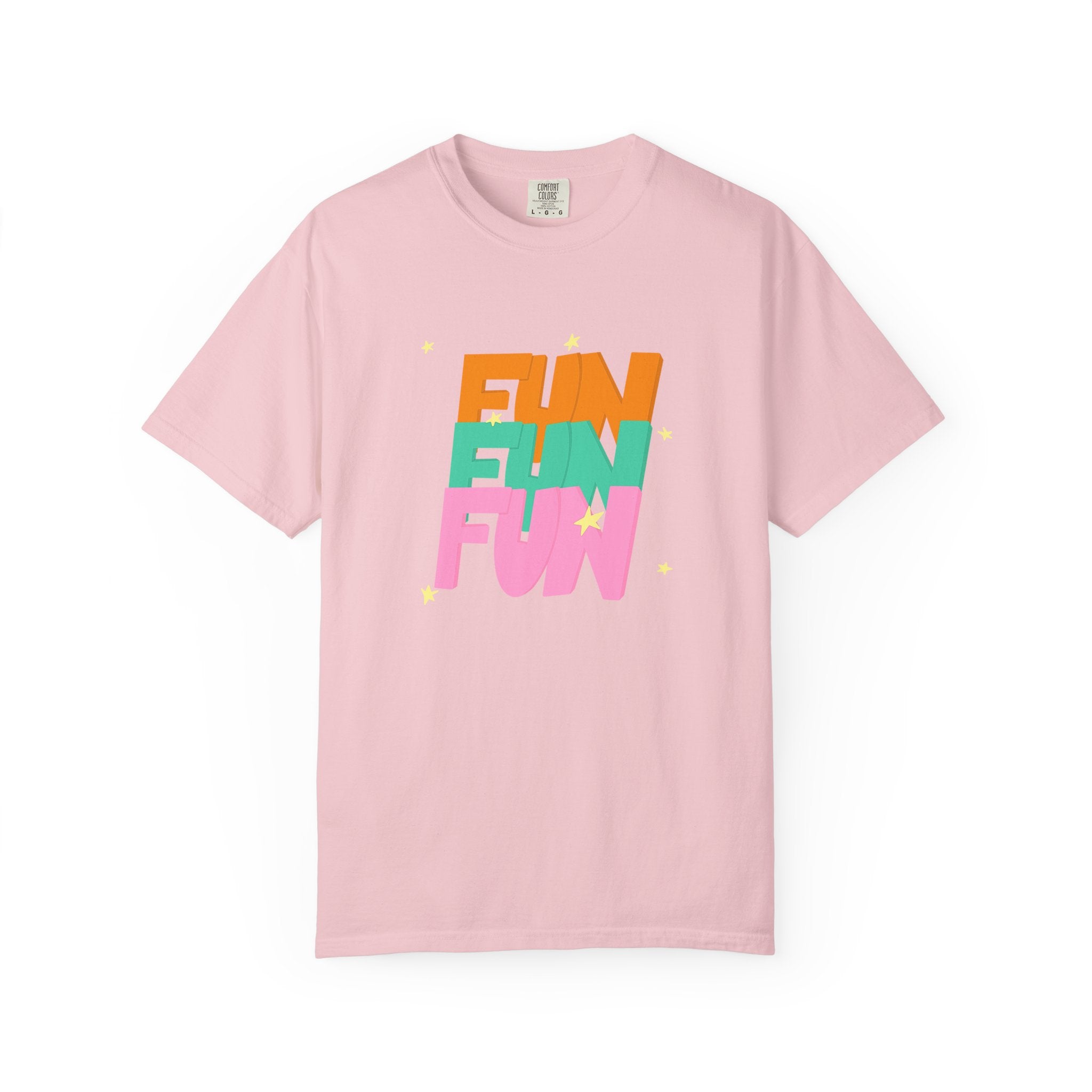 01 - Colorful retro Fun tee 90s 80s / Tee coloré rétro Fun années 90 - 80