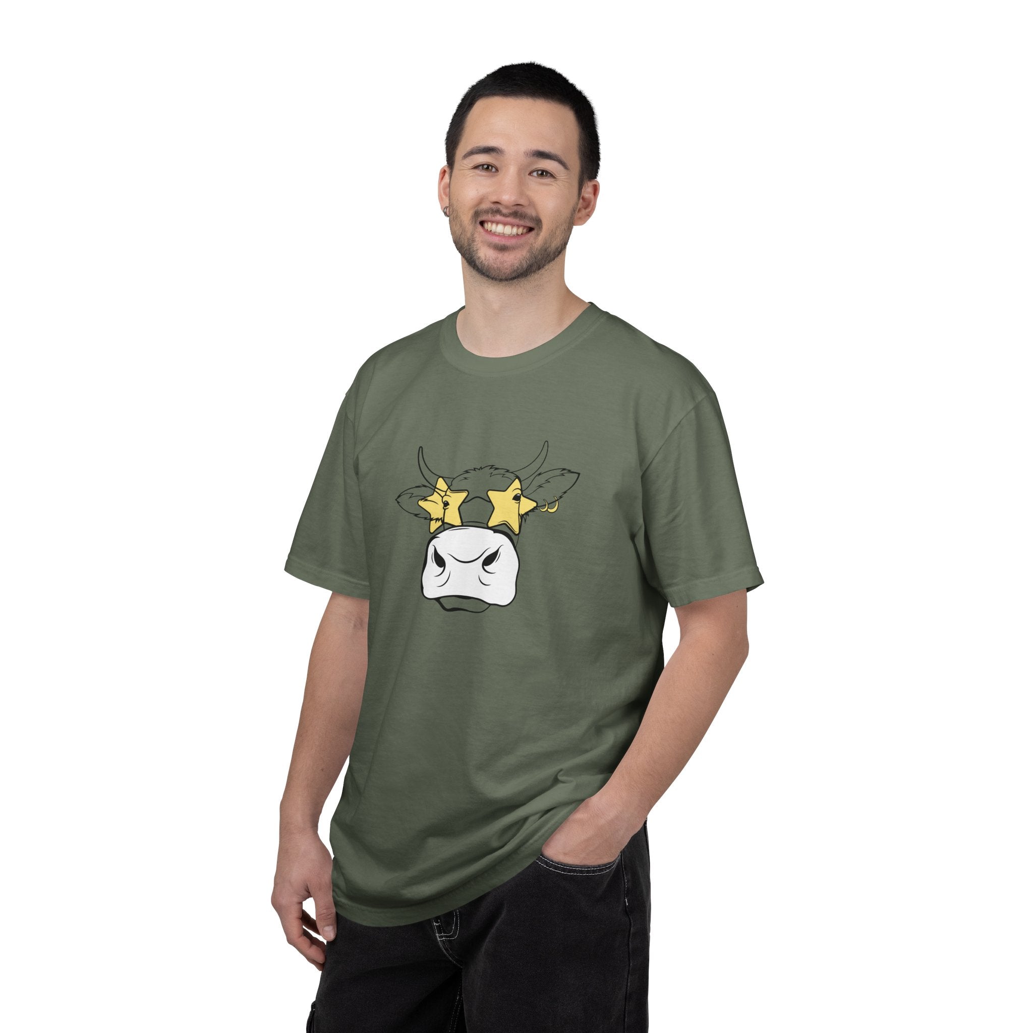 01 - Unisex Funny Cow Tee  / Tee unisex vache drôle
