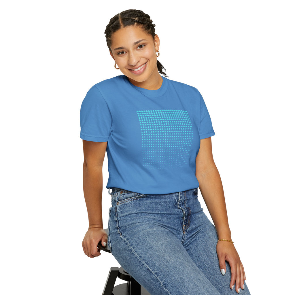 01- Unisex Blue Tech Tee