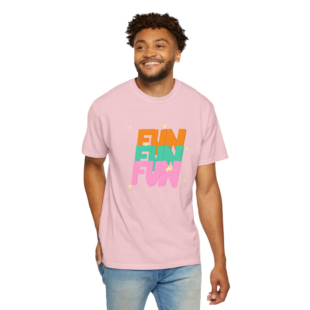01 - Colorful retro Fun tee 90s 80s / Tee coloré rétro Fun années 90 - 80