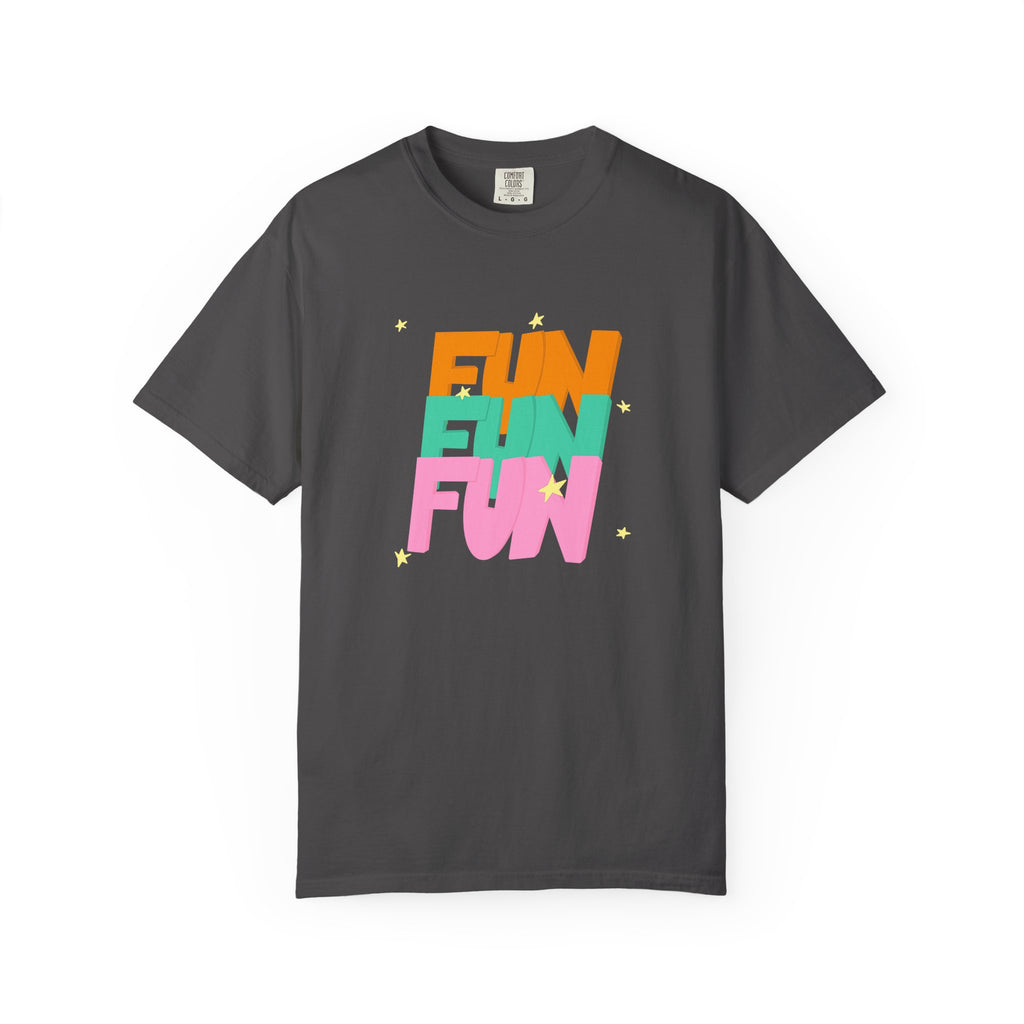01 - Colorful retro Fun tee 90s 80s / Tee coloré rétro Fun années 90 - 80