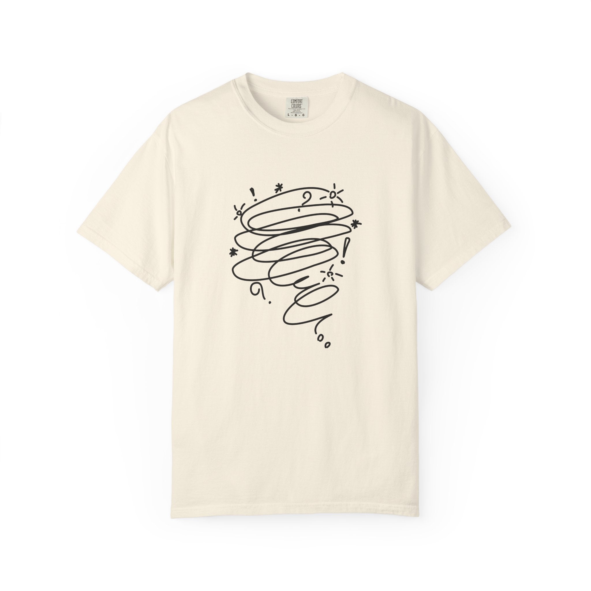 01- Minimal hand drawing Tee / Tee minimaliste dessin