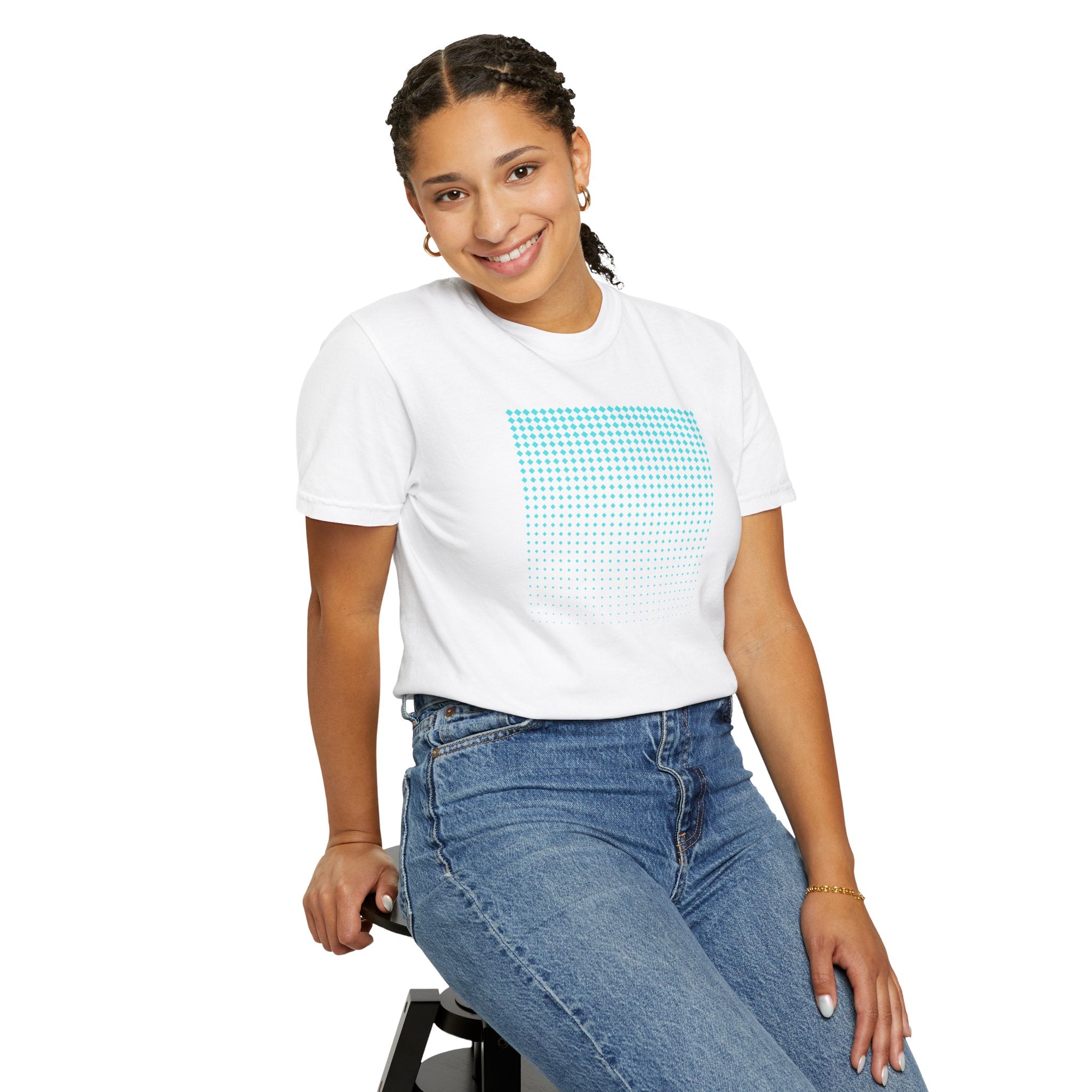 01- Unisex Blue Tech Tee
