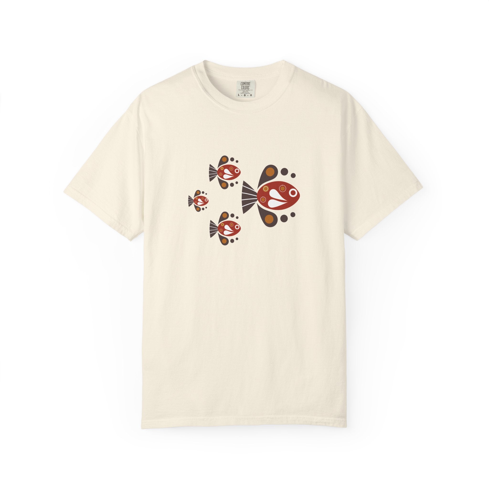 01- Woman Retro Fish Tee / Tee Femme Poissons Rétro