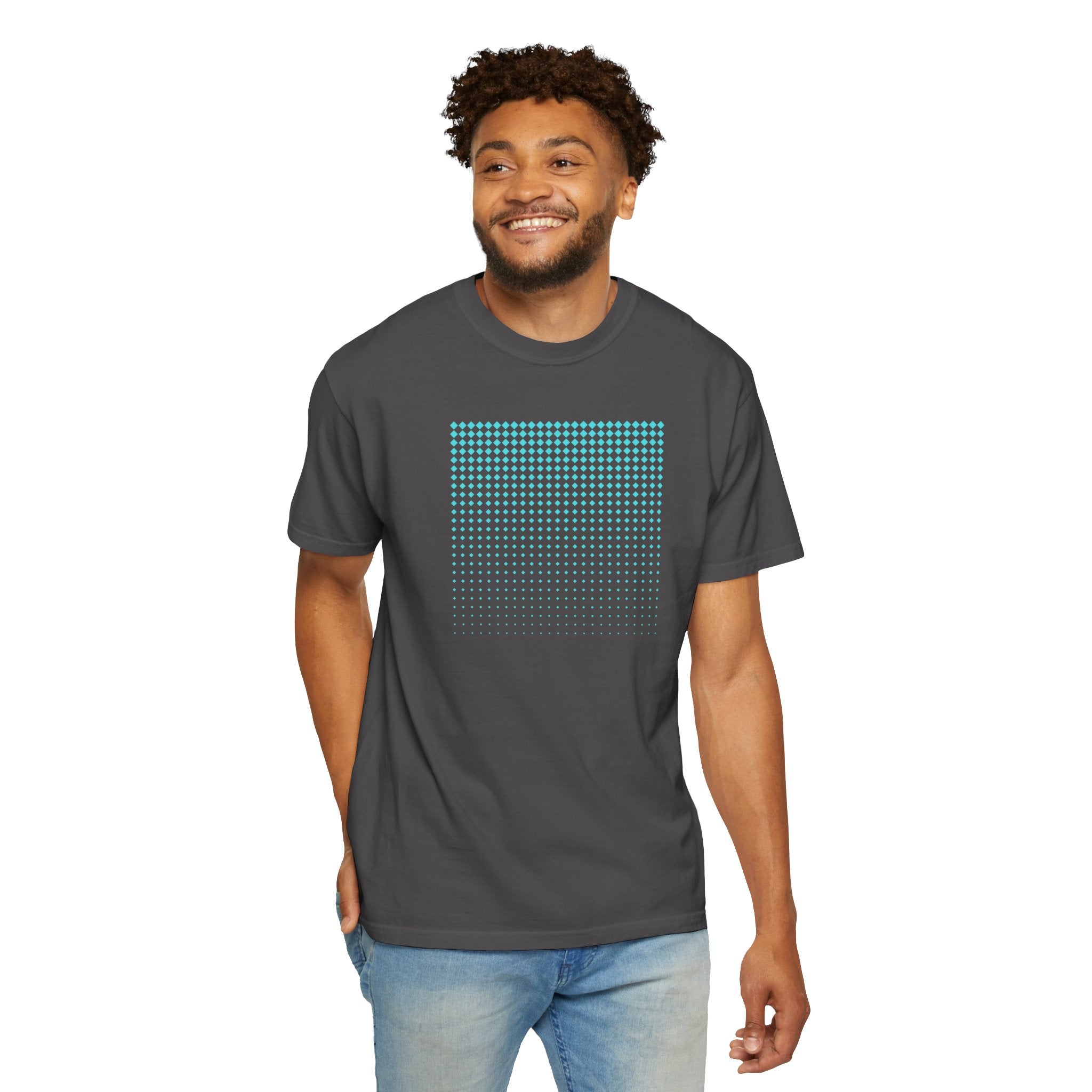 01- Unisex Blue Tech Tee