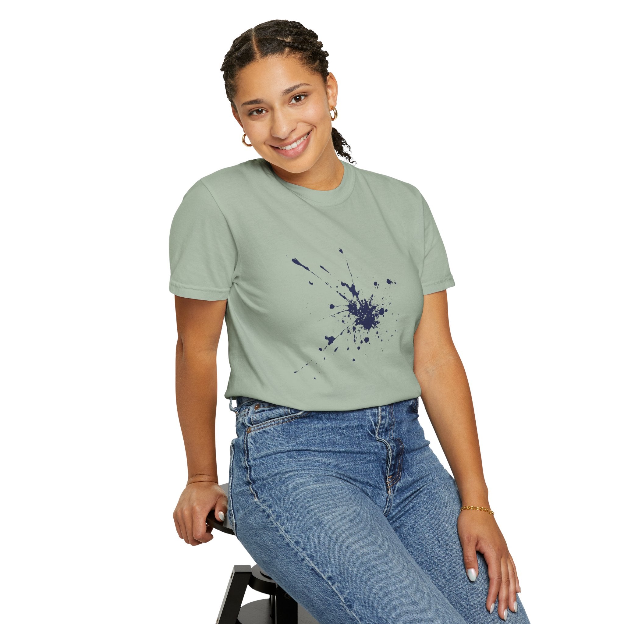 01- Unisex Paint splatter Tee