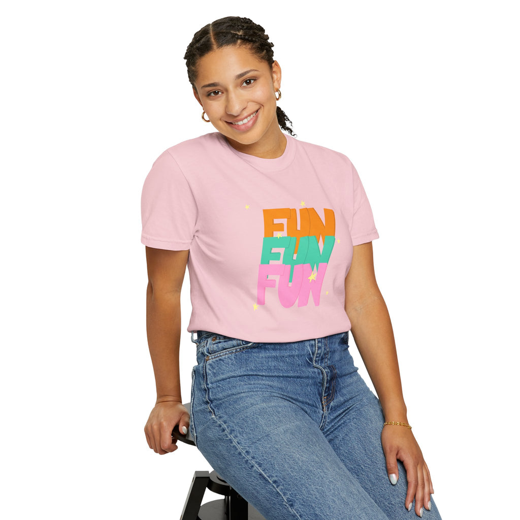 01 - Colorful retro Fun tee 90s 80s / Tee coloré rétro Fun années 90 - 80