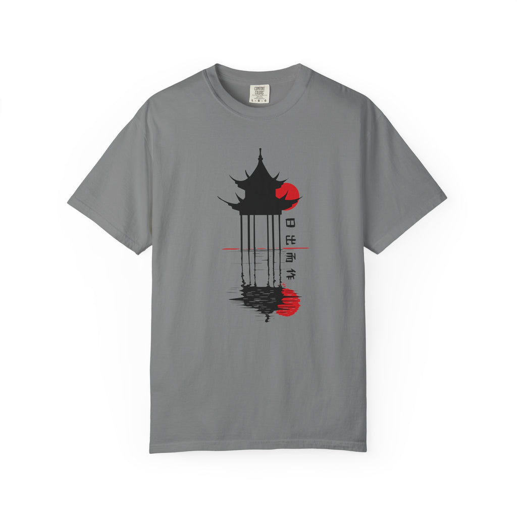 01 - Unisex Japanese Temple Graphic Tee  / Tee unisex temple Japonais