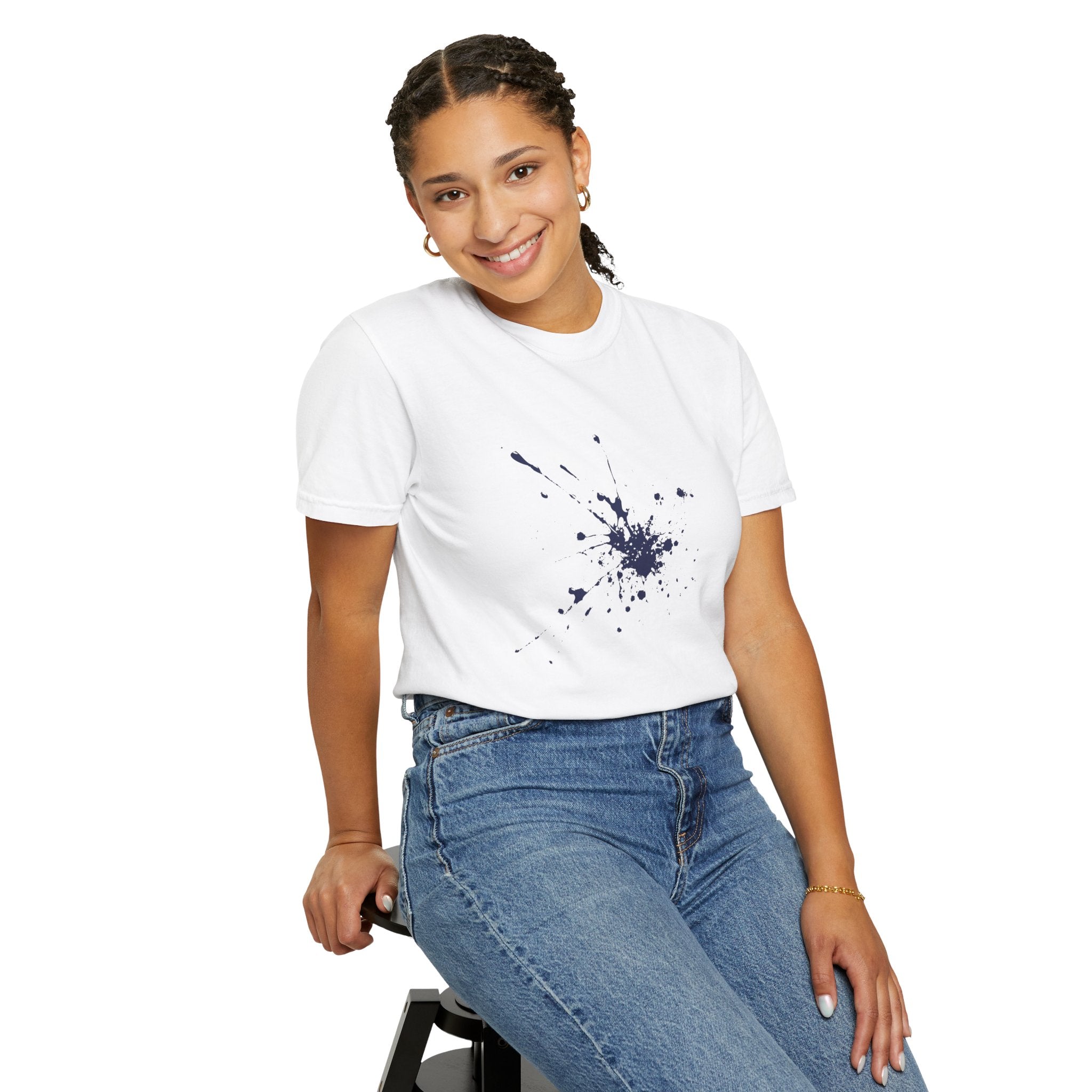 01- Unisex Paint splatter Tee