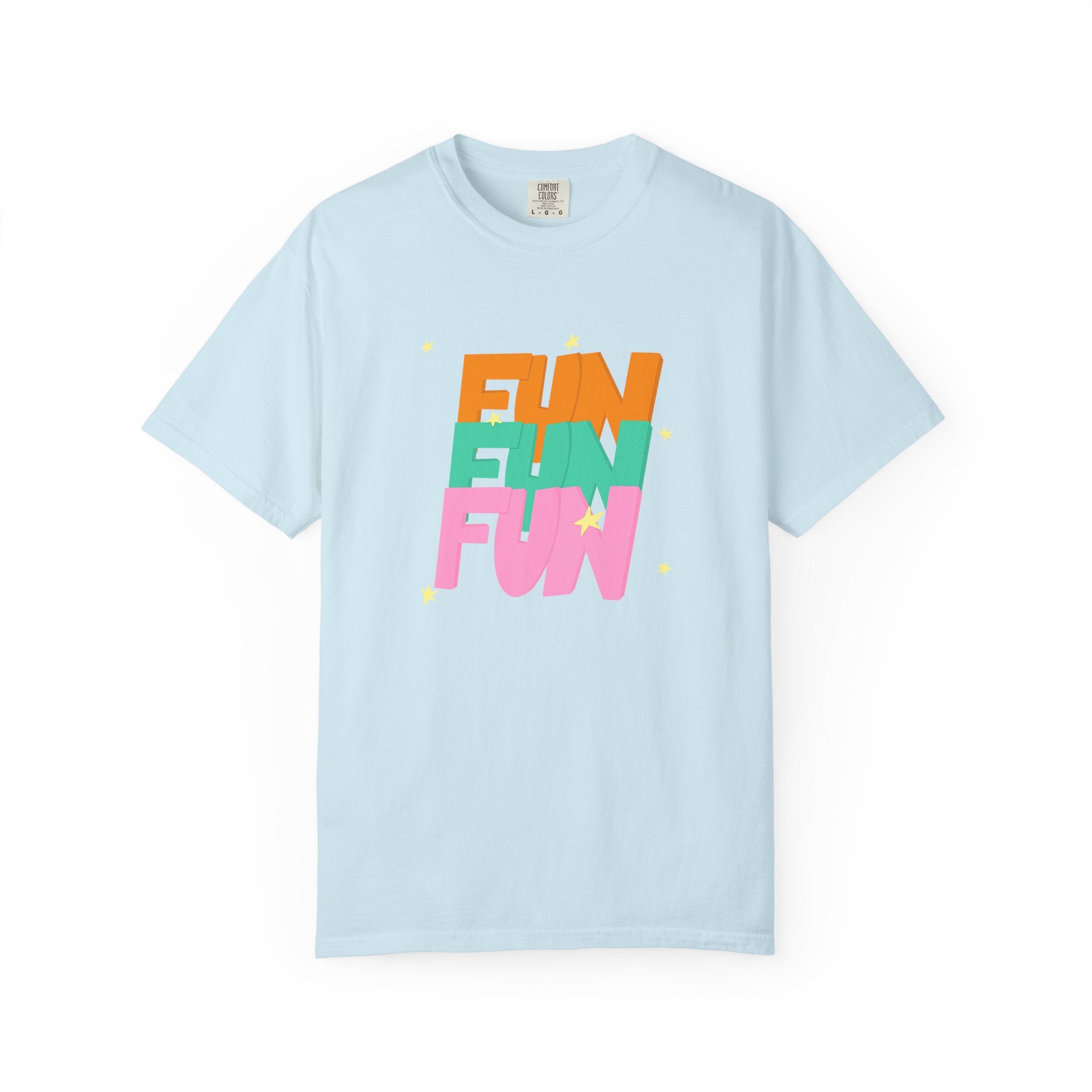 01 - Colorful retro Fun tee 90s 80s / Tee coloré rétro Fun années 90 - 80