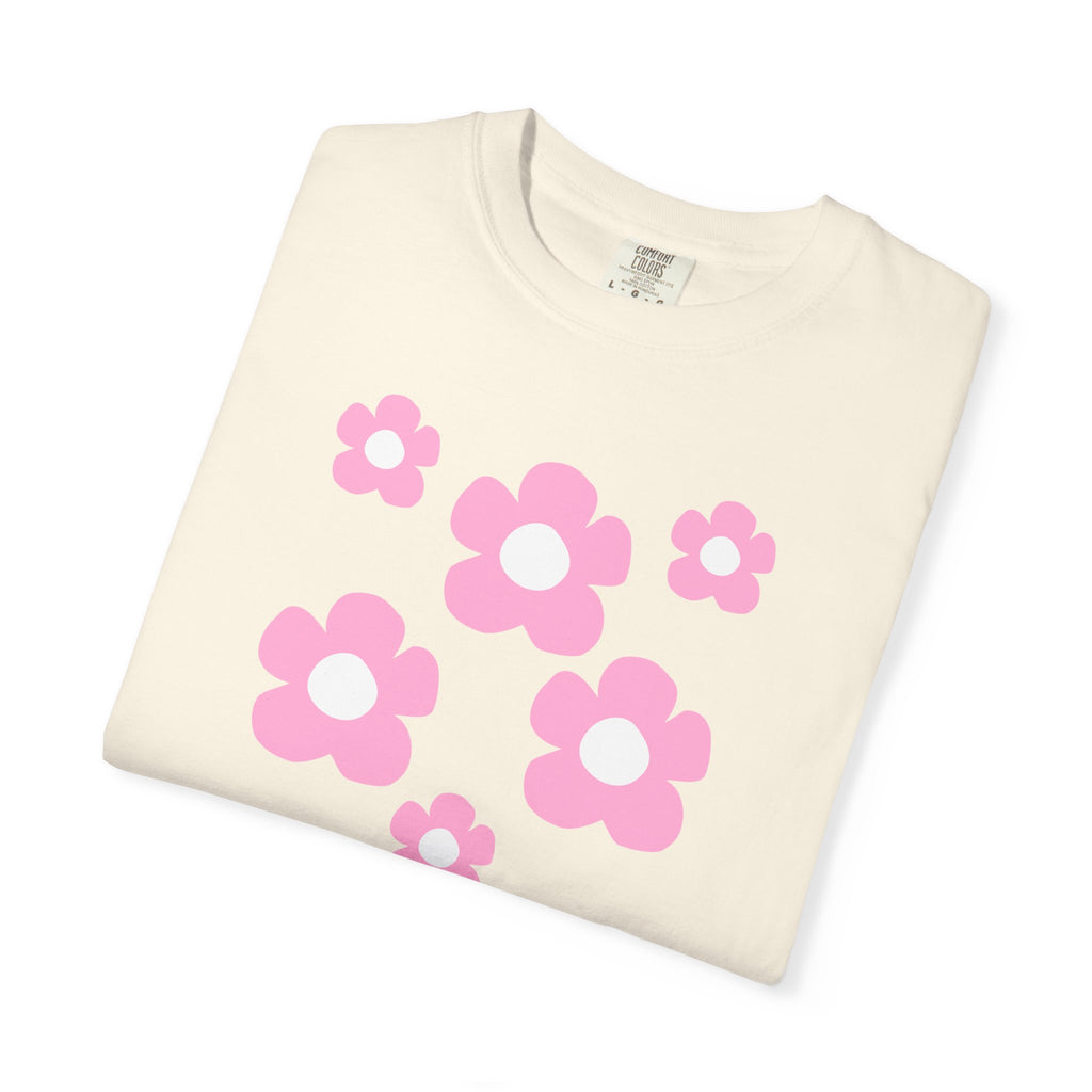 01 - Woman Minimal Groovy Flower Tee / Tee Minimaliste Fleur Fleur Groovy